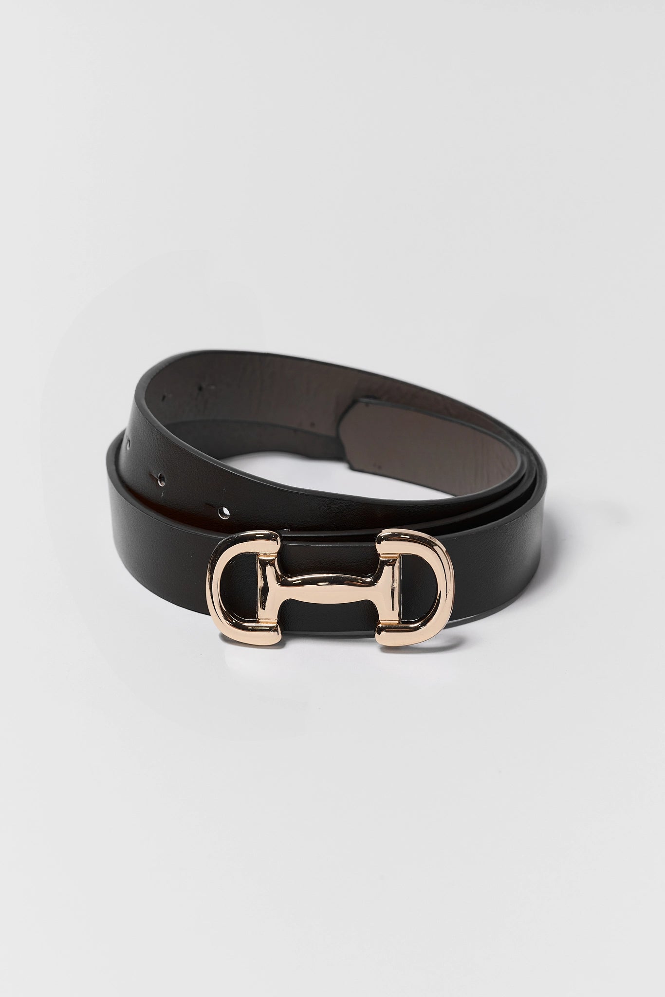 Black Horse Bit Buckle Belt