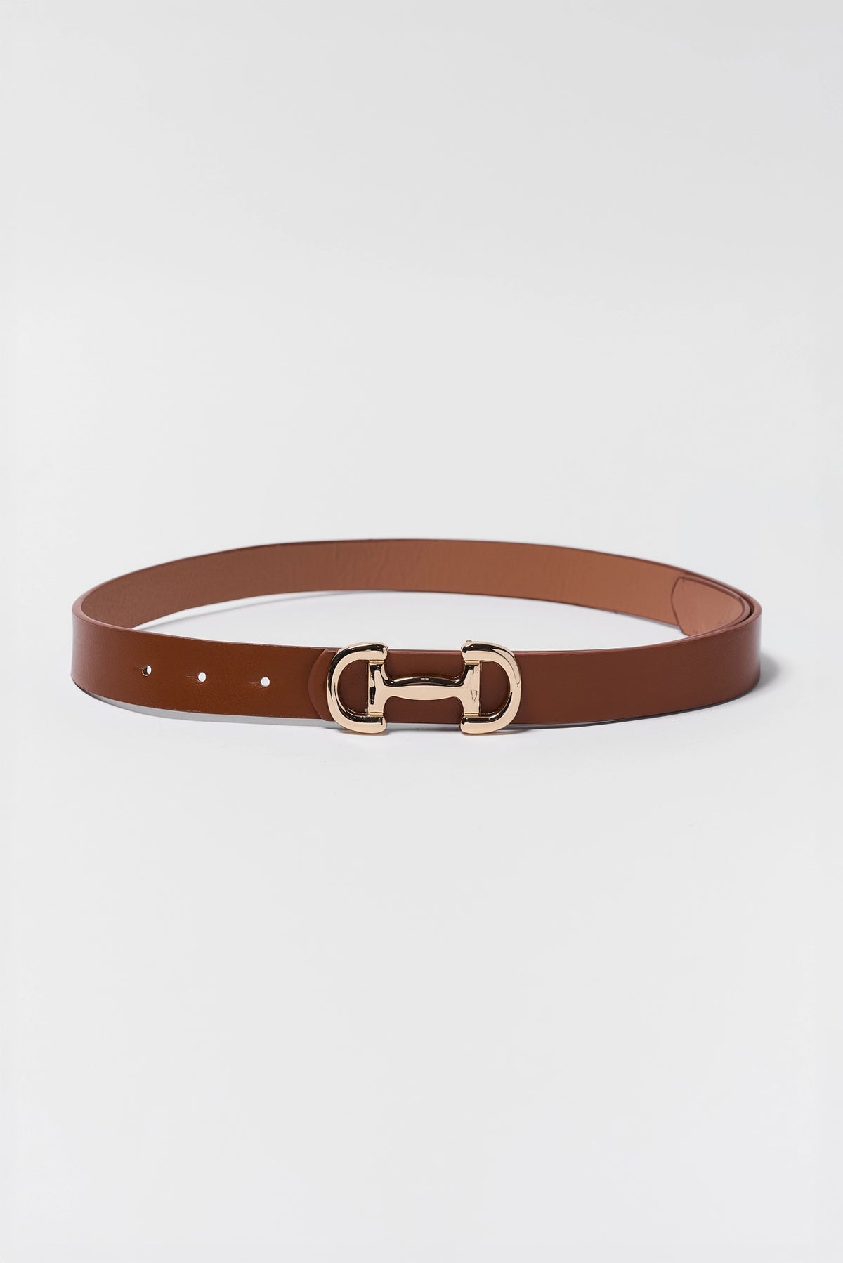 Rust Horse Bit Buckle Belt