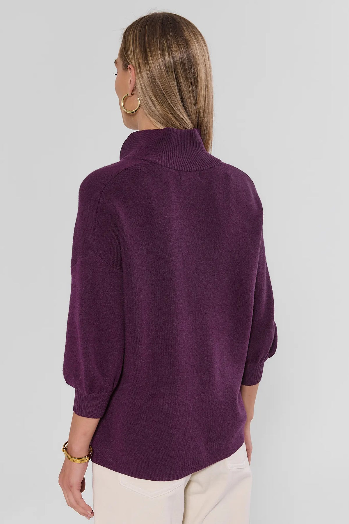 Gwyneth Plum Knit Sweater