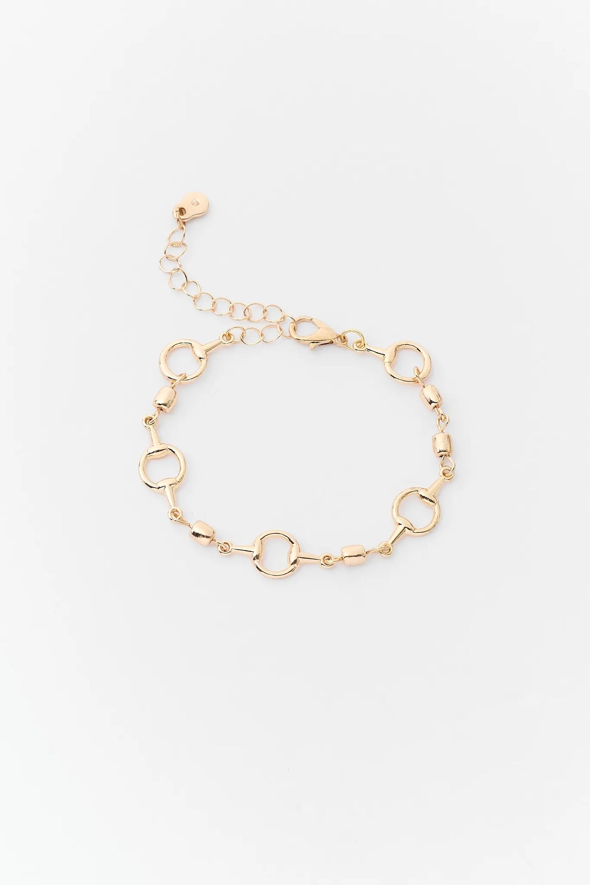 Gold Circle Chain Bracelet