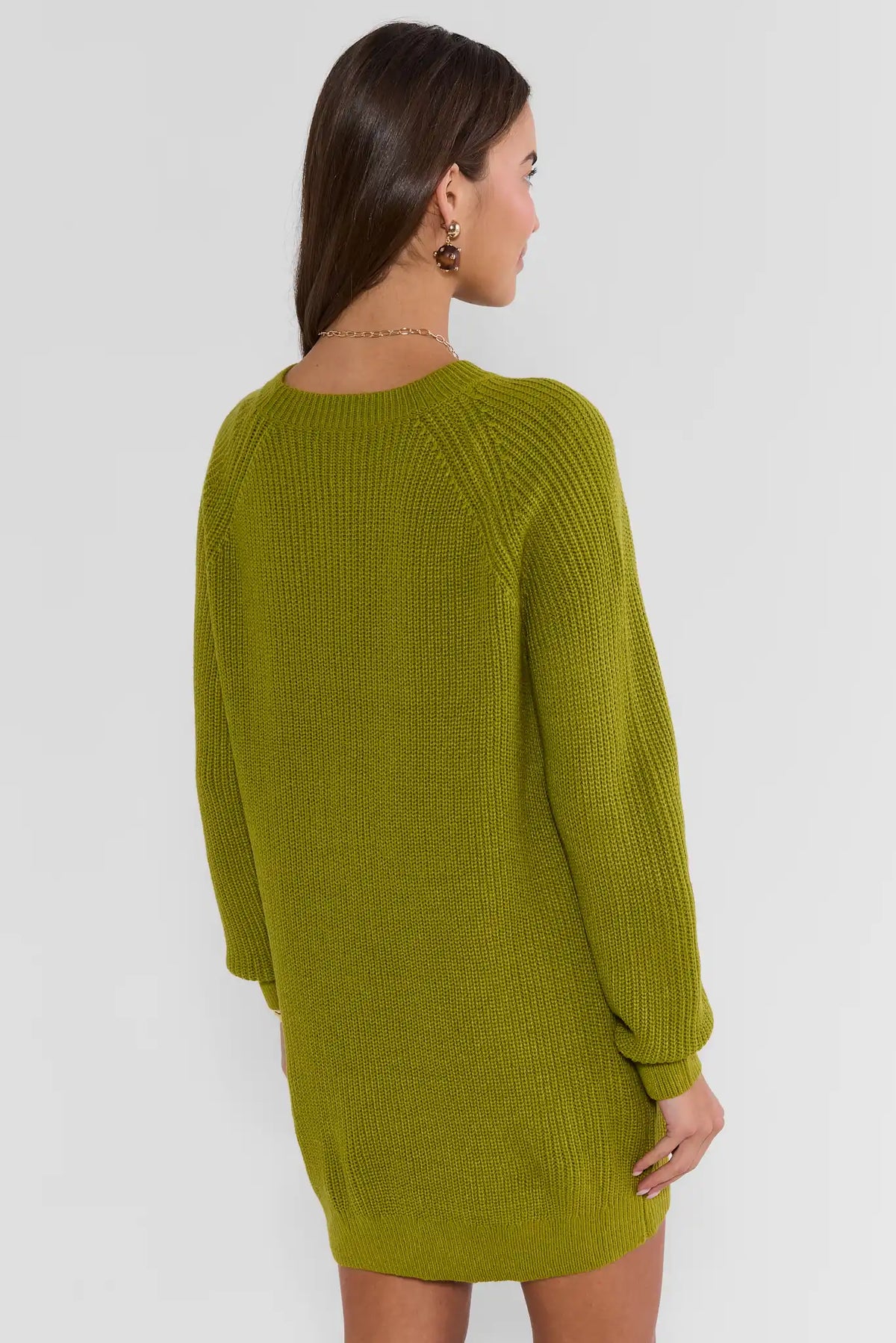 Green Short Sweater Dress