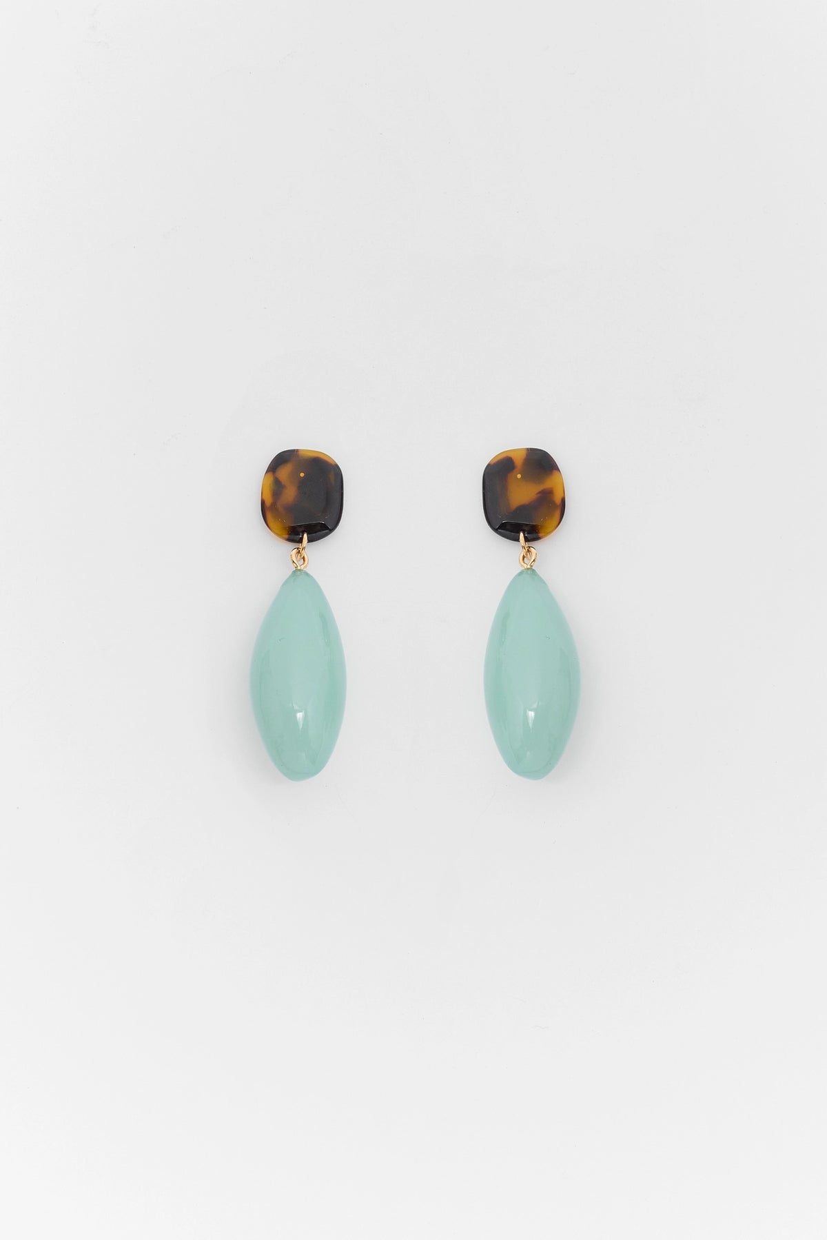 Mint Acrylic Drop Earrings