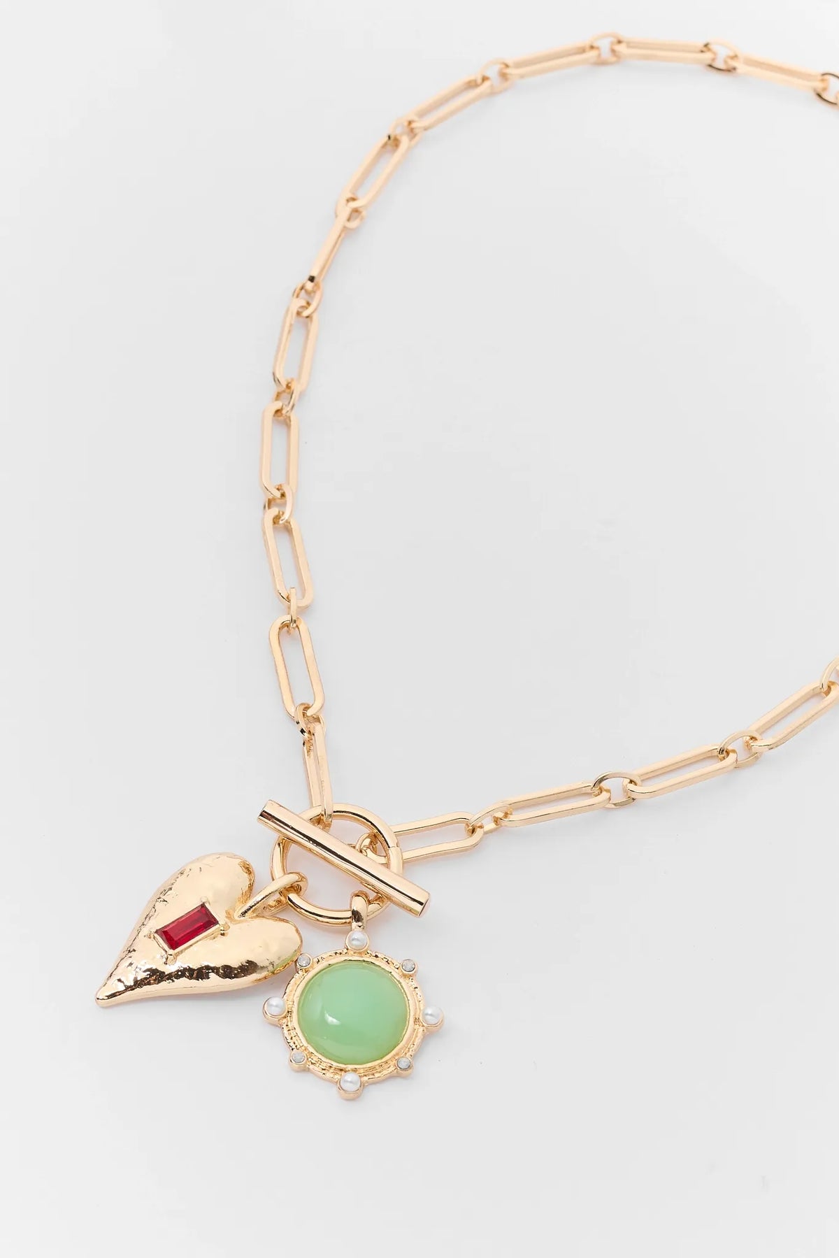 Gold Multi Charm Necklace