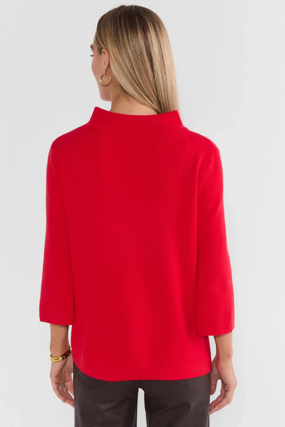 Jackie Red Knit Sweater