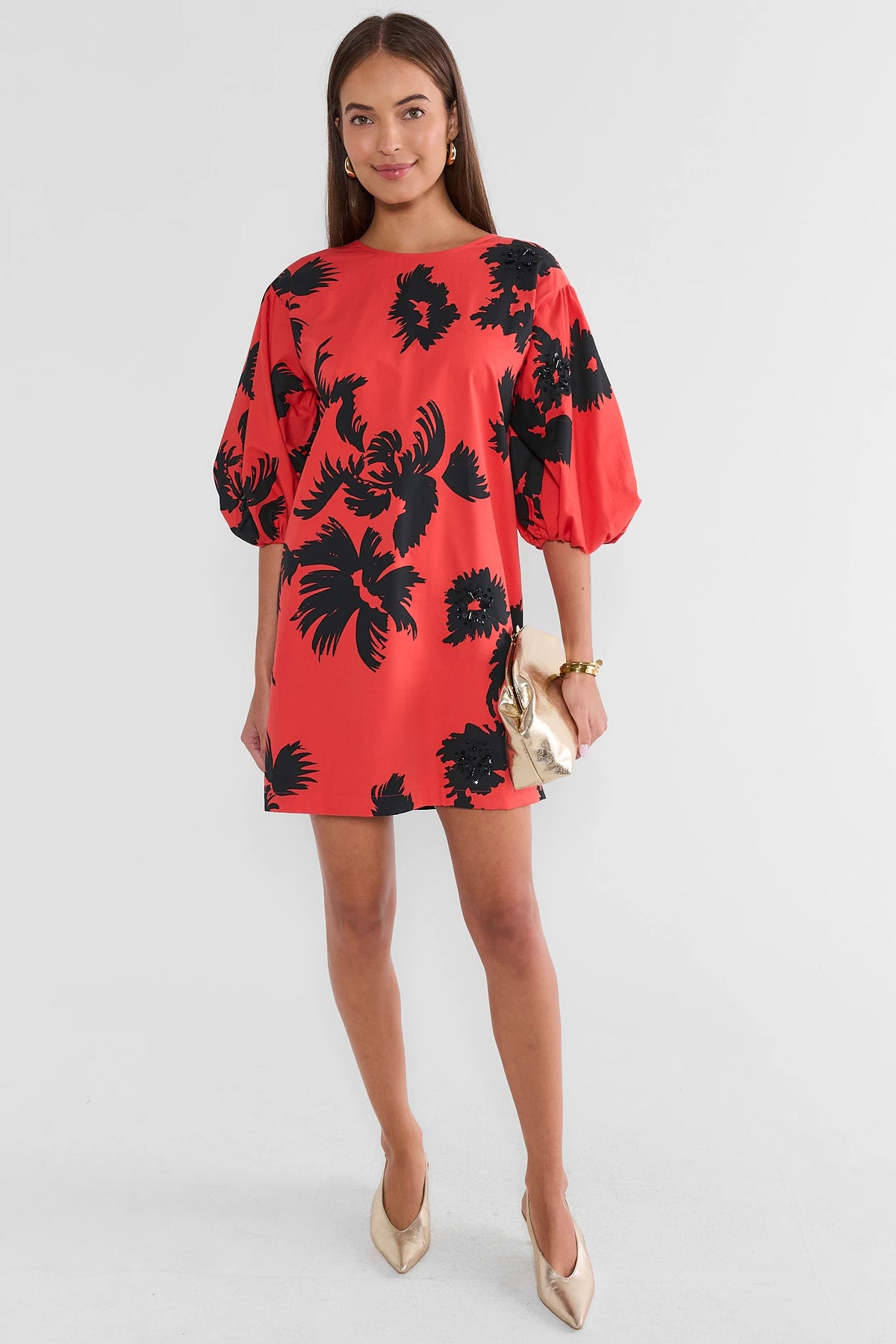 Ember Abstract Printed Short Dress