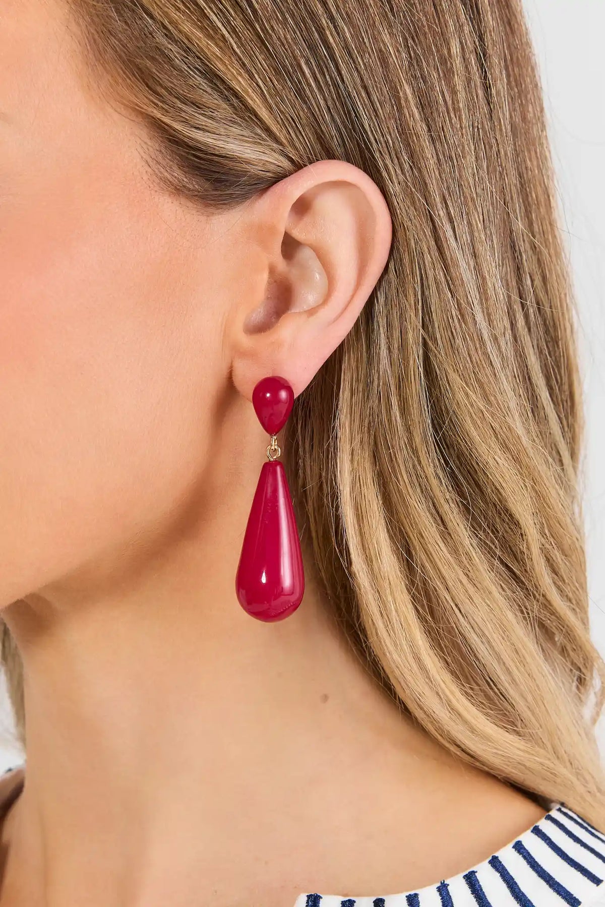 Berry Teardrop Earrings