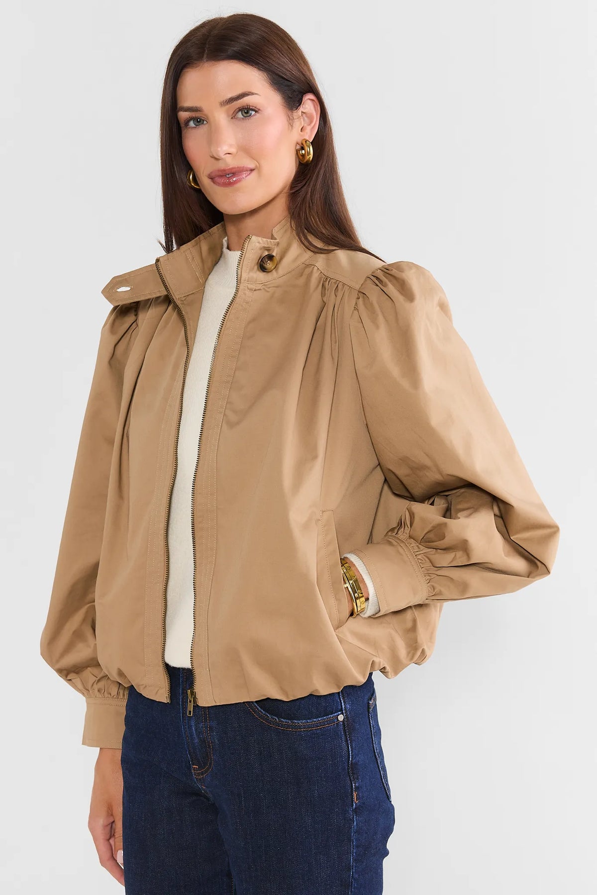 Tan Bomber Jacket