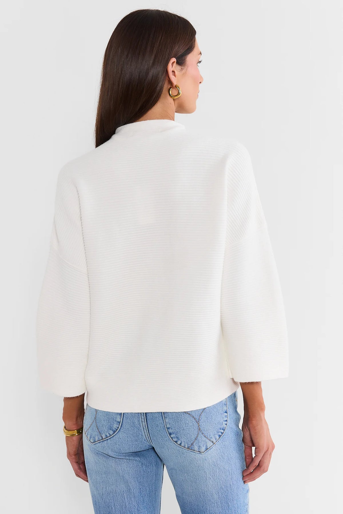 Ivory Mock Neck Sweater