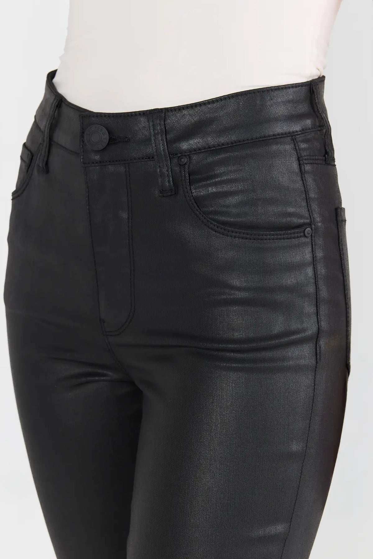 Ana Wax Coated Jeans by KUT