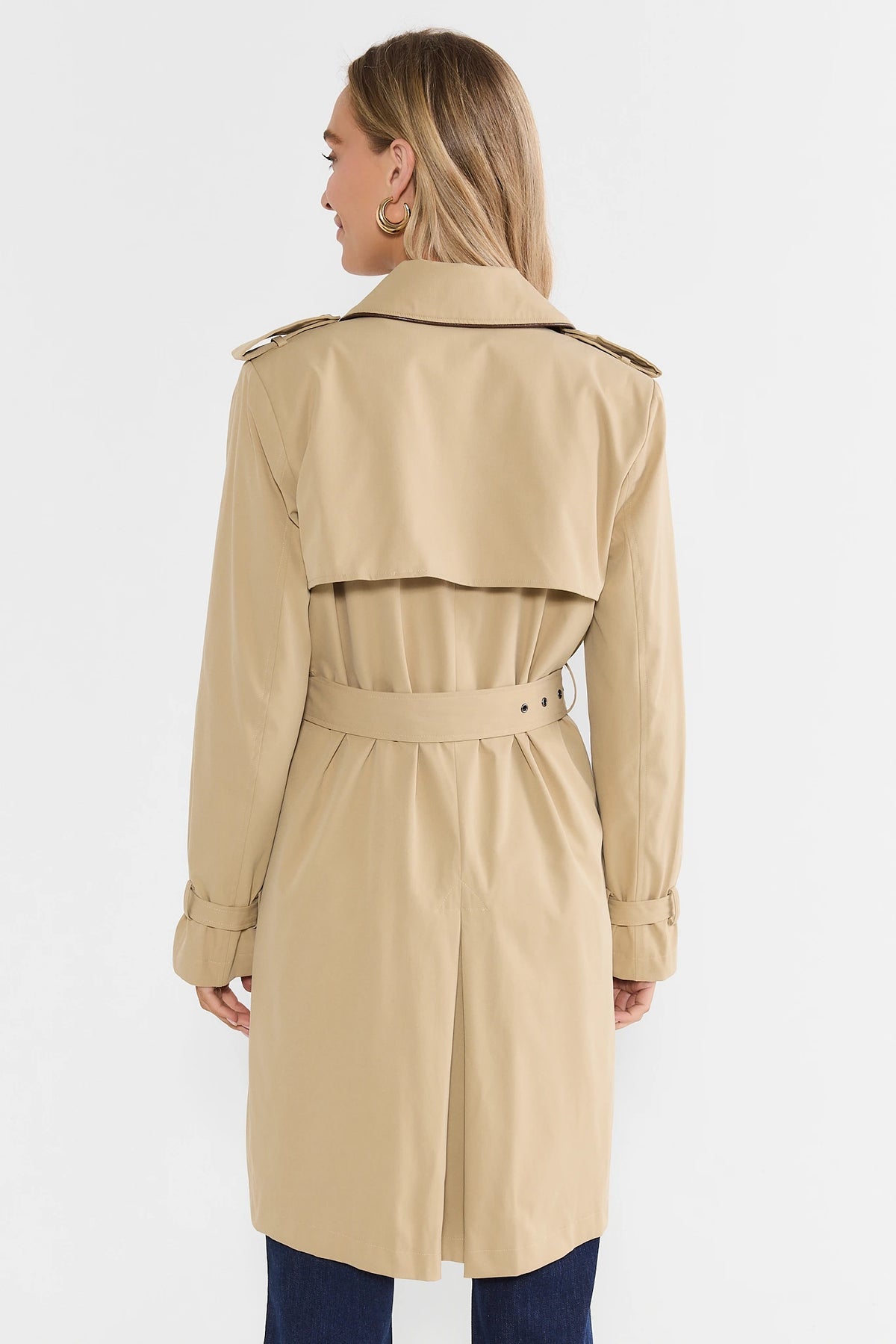 Tan Belted Trench Coat
