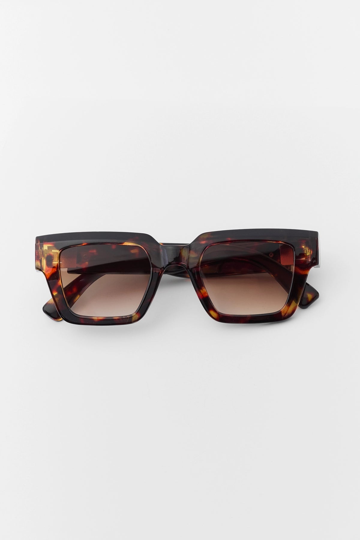 Brown Tortoise Square Sunglasses