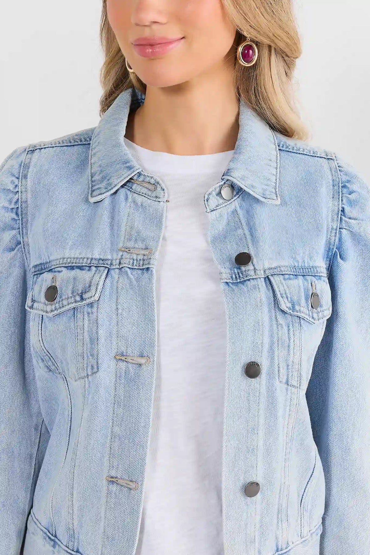 Roxanna Light Wash Denim Jacket