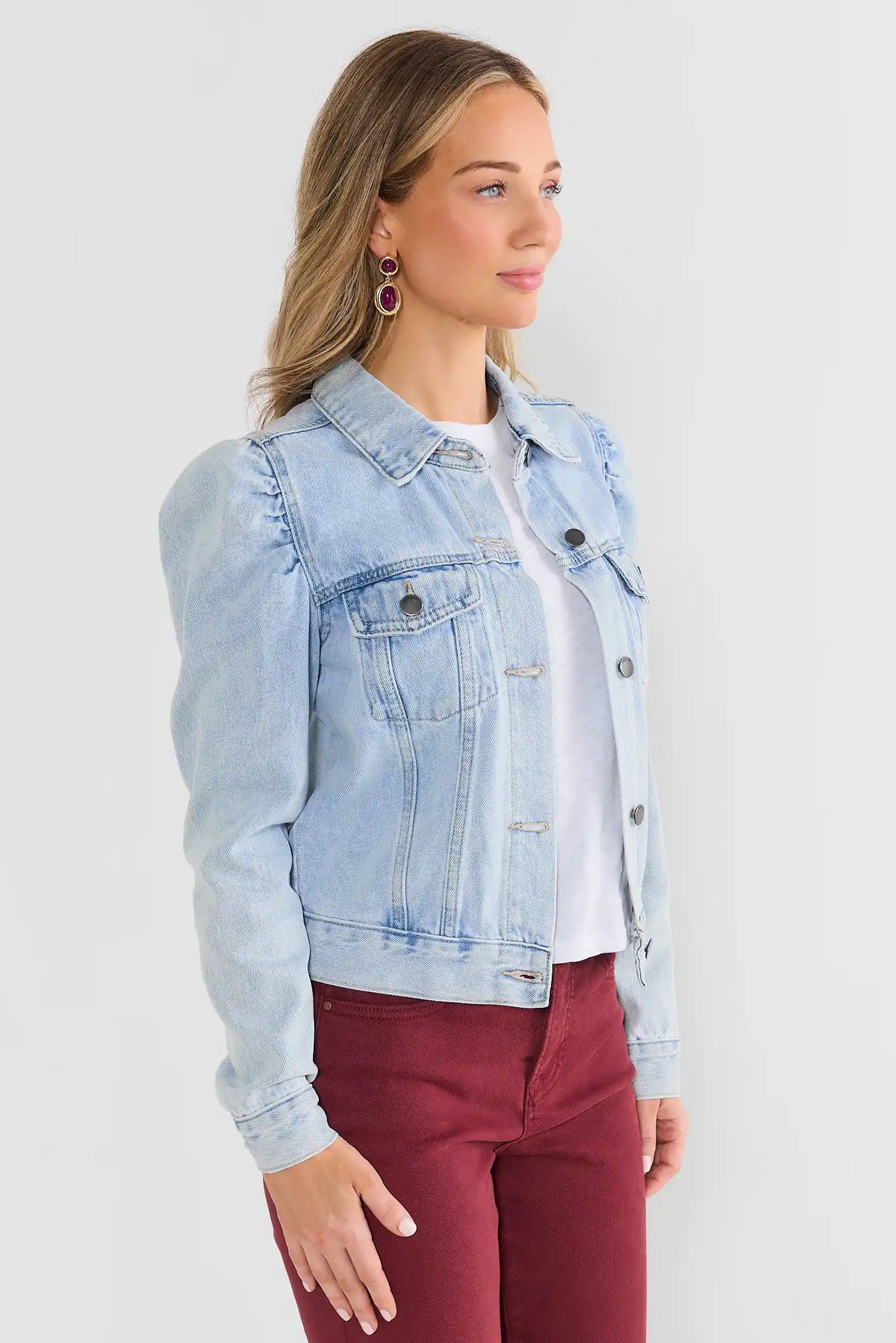 Roxanna Light Wash Denim Jacket