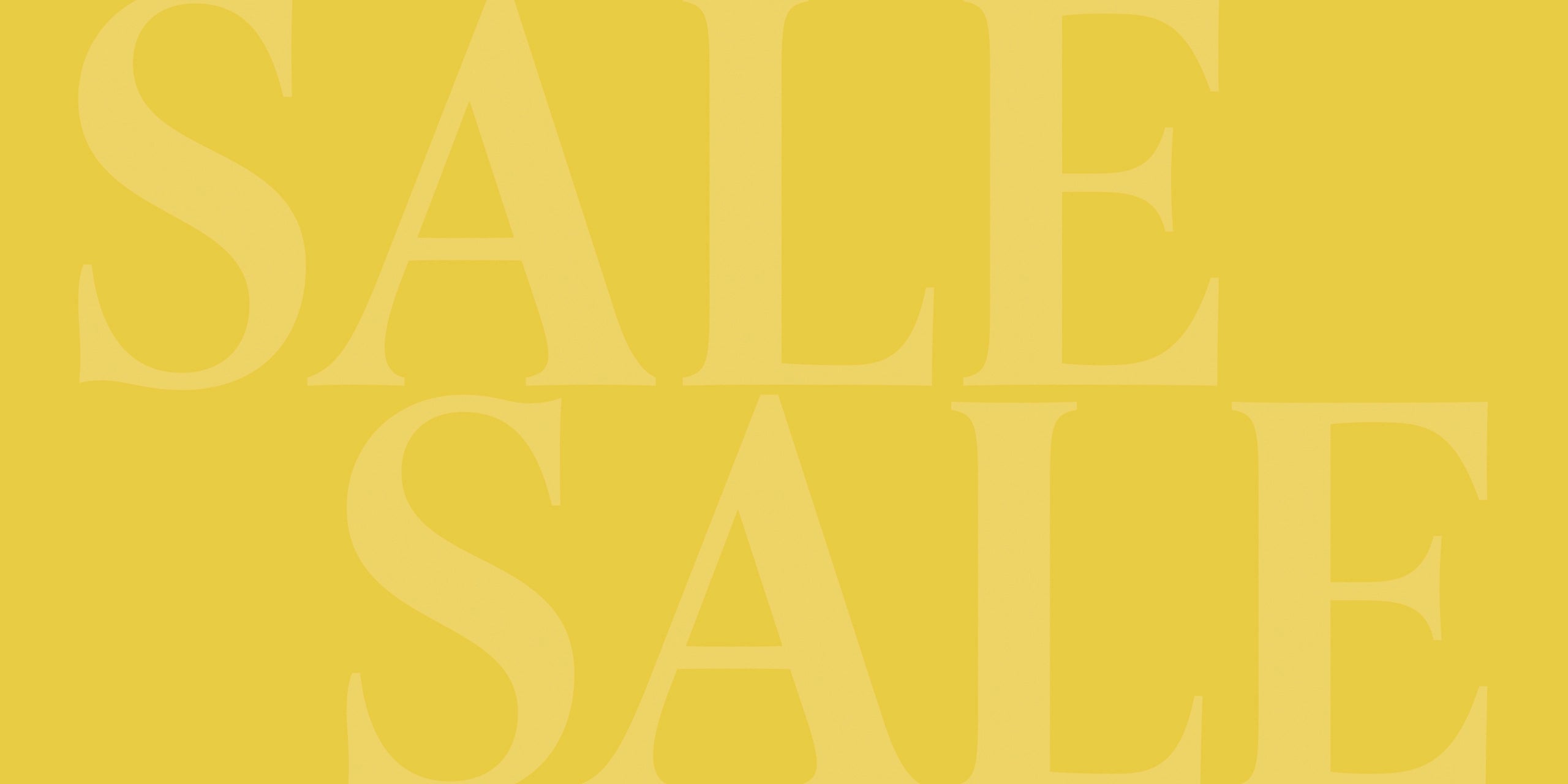 Repetitive 'SALE' text on a yellow background desktop