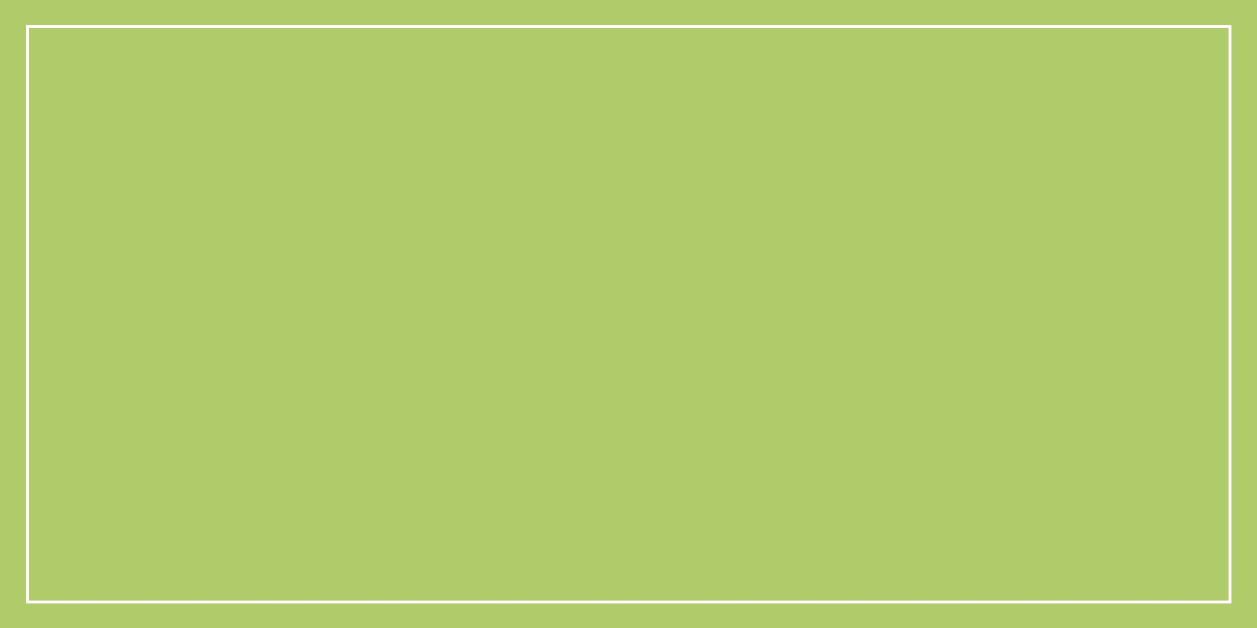A solid light green color swatch with a thin white rectangular border, homepage banner