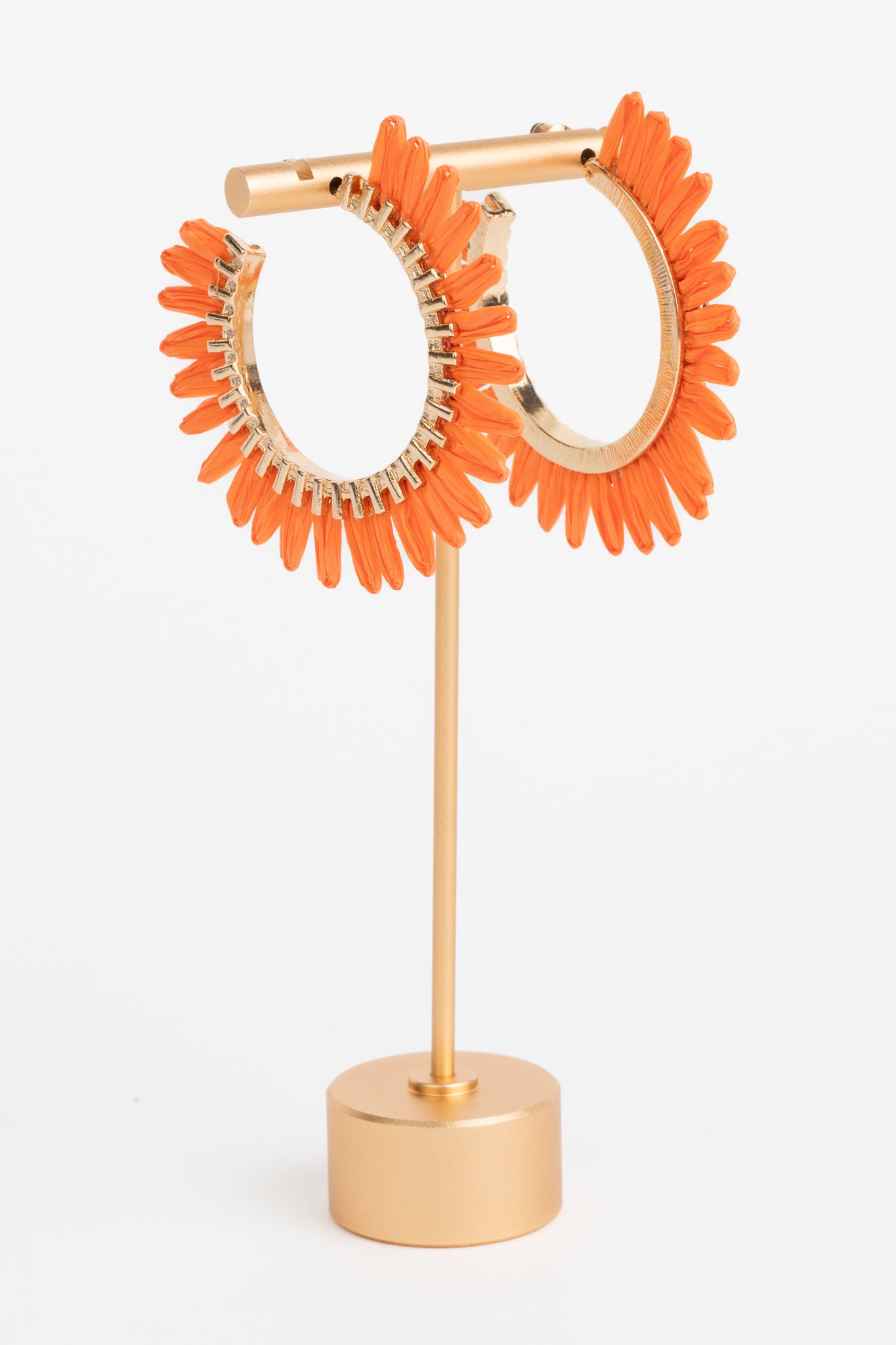 Betsy Hoop Earrings- Orange