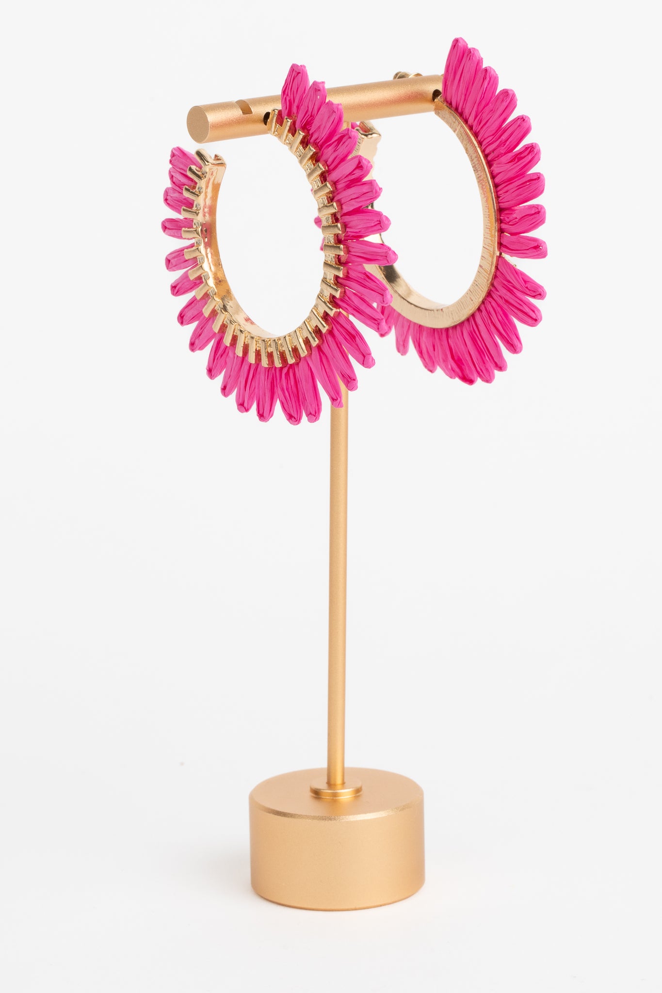 Betsy Hoop Earrings- Pink