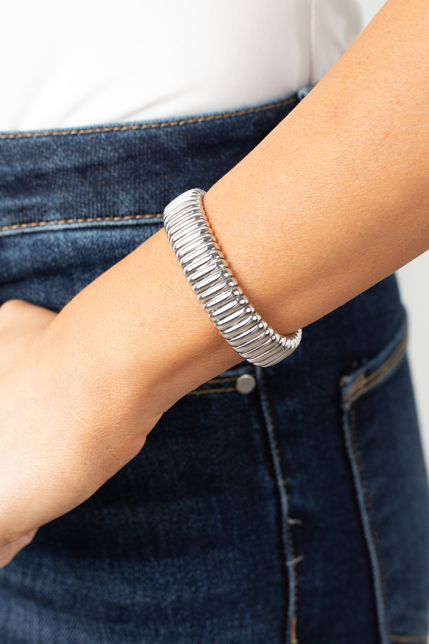 Kristin Cuff Bracelet- Silver