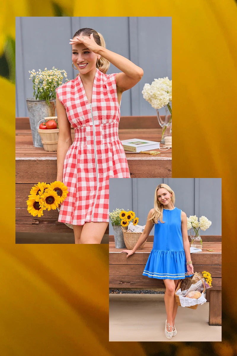 two woman wearing dresses outdoors mobile