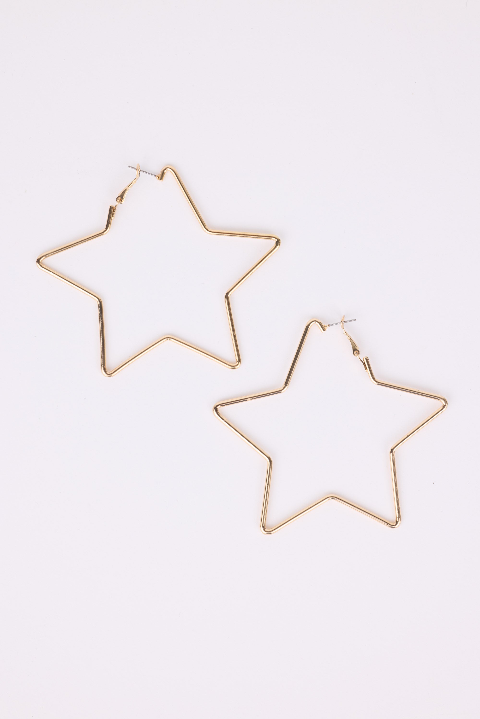 Sarah Star Hoop Earrings