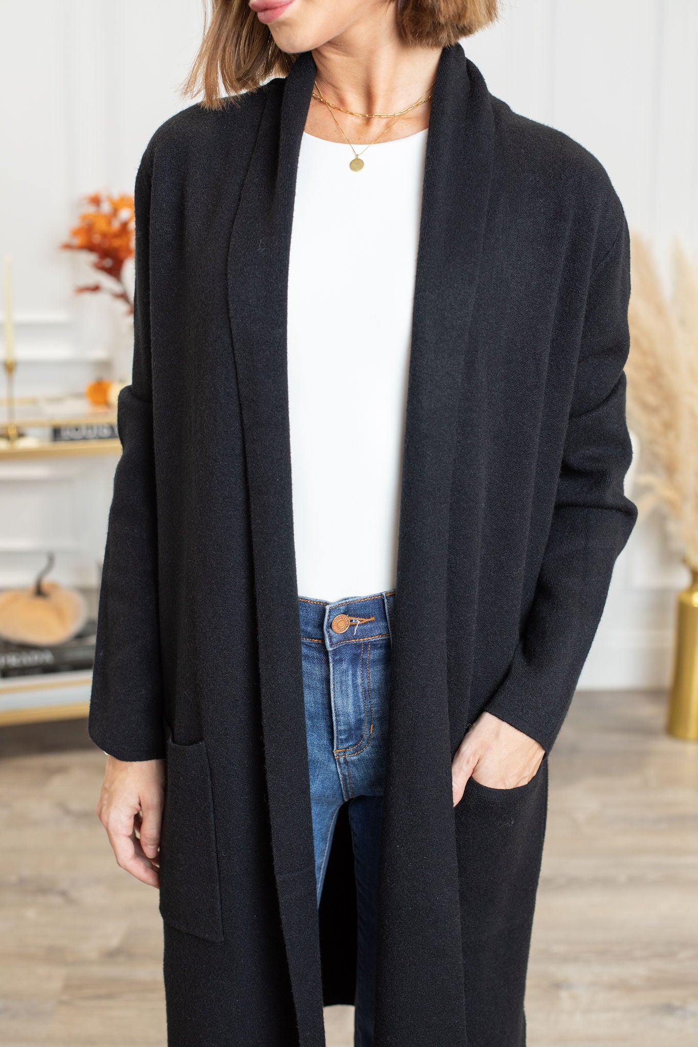 Black shop cardigan sale