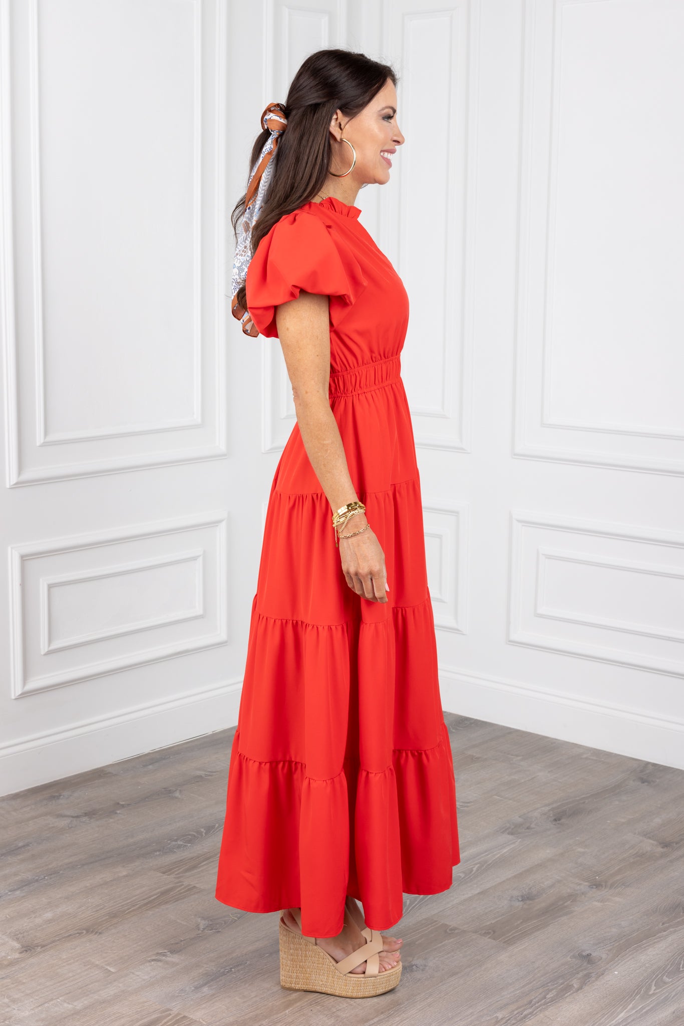 Emma Dress- Red