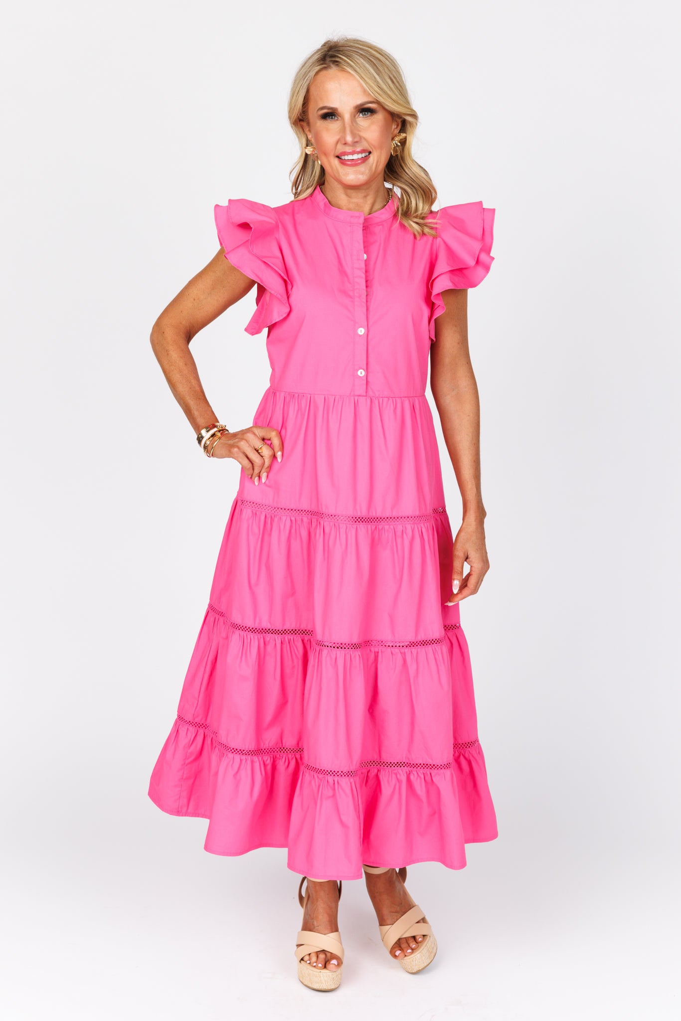 Lorraine Dress- Pink