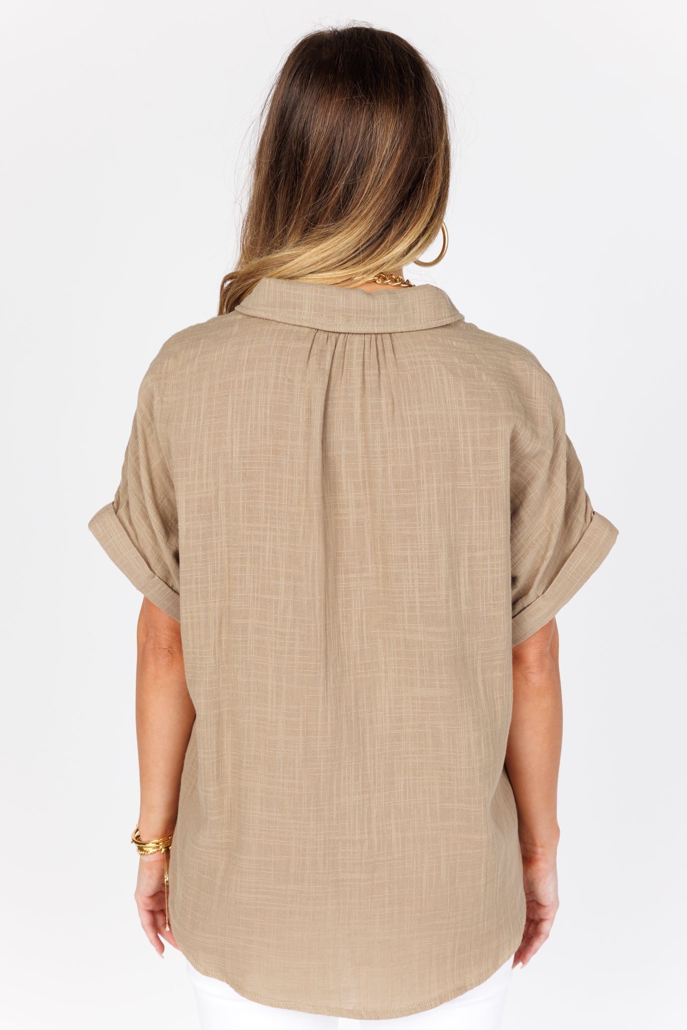 Melinda Top- Taupe