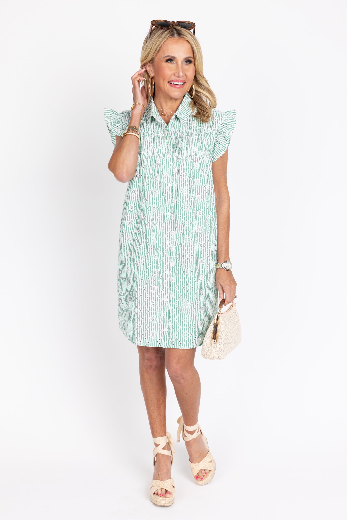 Gentry Dress- Blue