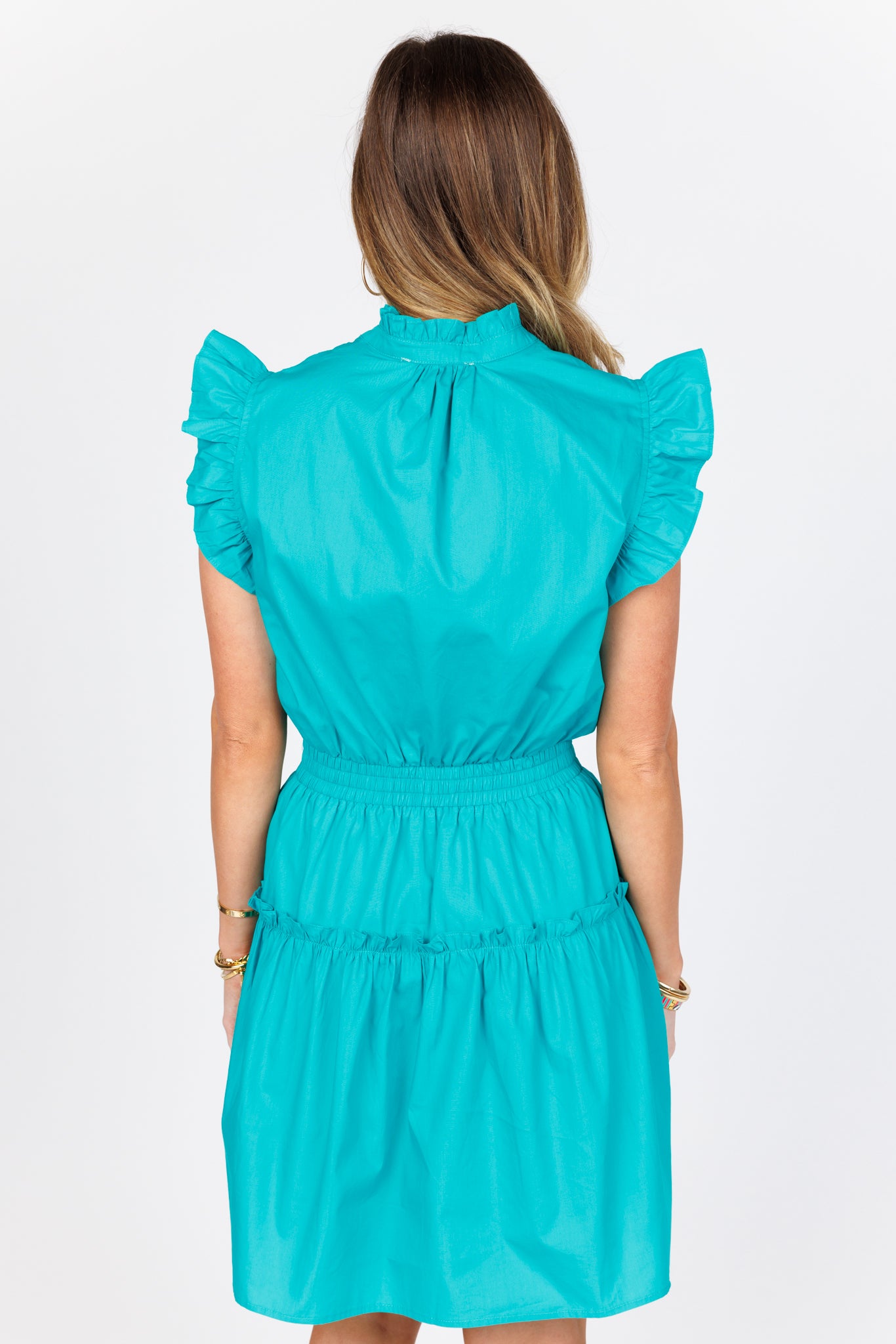 Dominique Dress- Turquoise