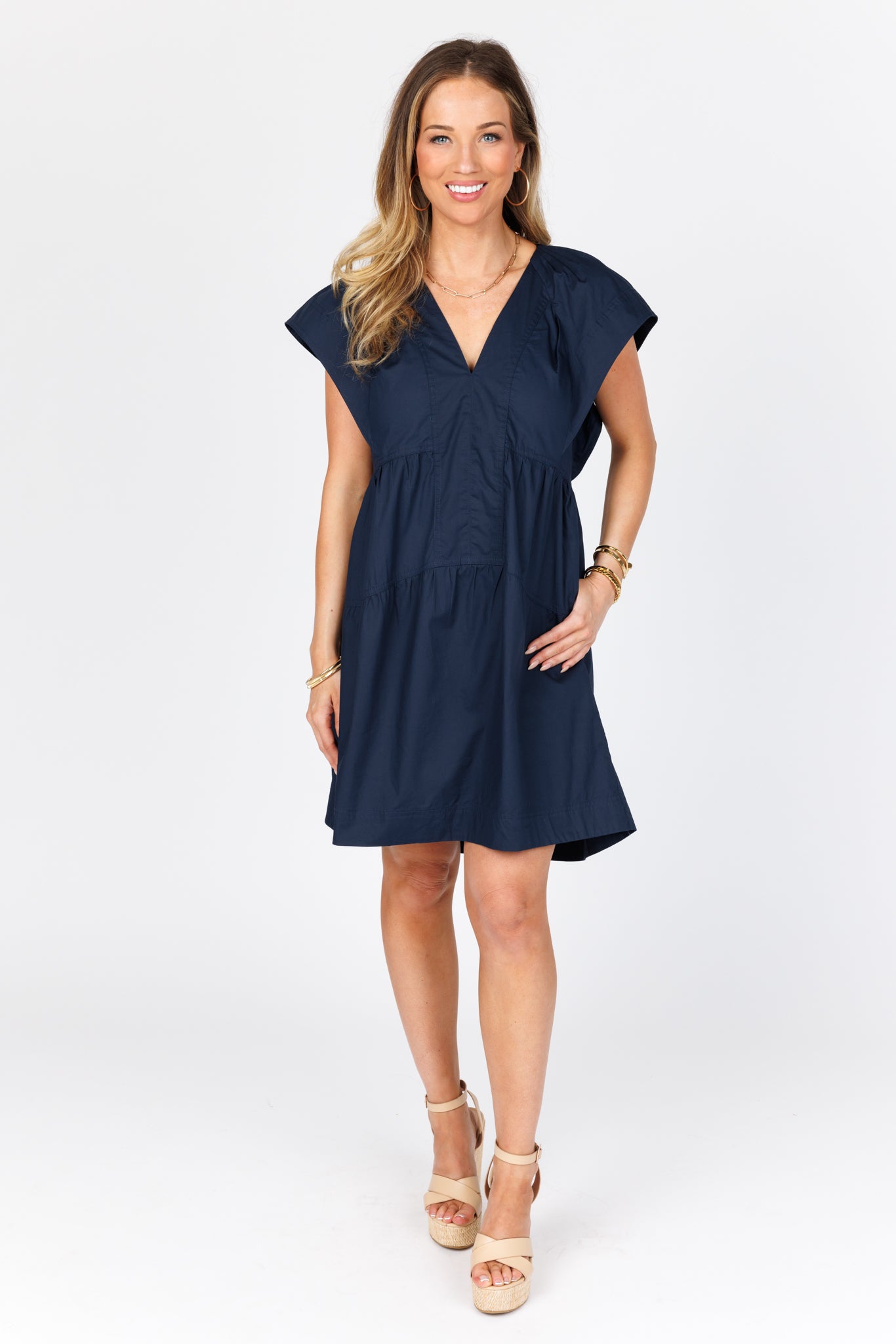 Caitlyn Dress- Navy