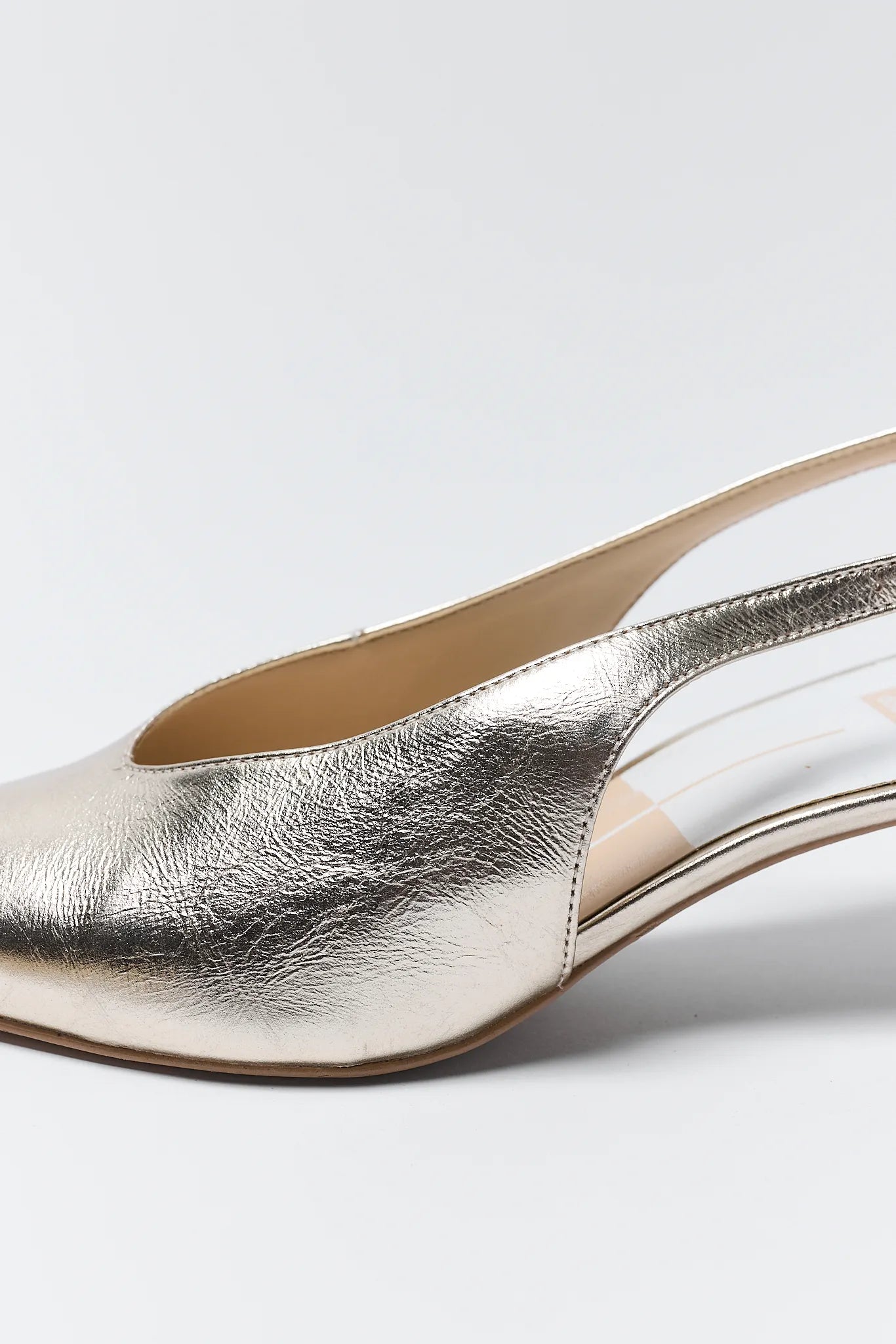 Alenna Gold Pointed Toe Heels on a white background