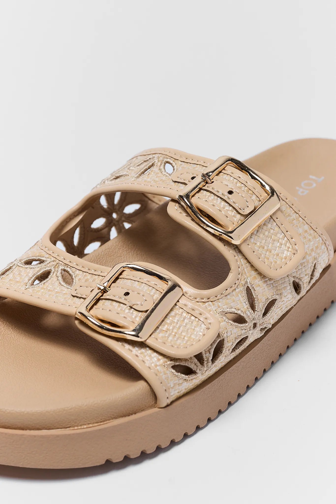 Allie Tan Raffia Sandals