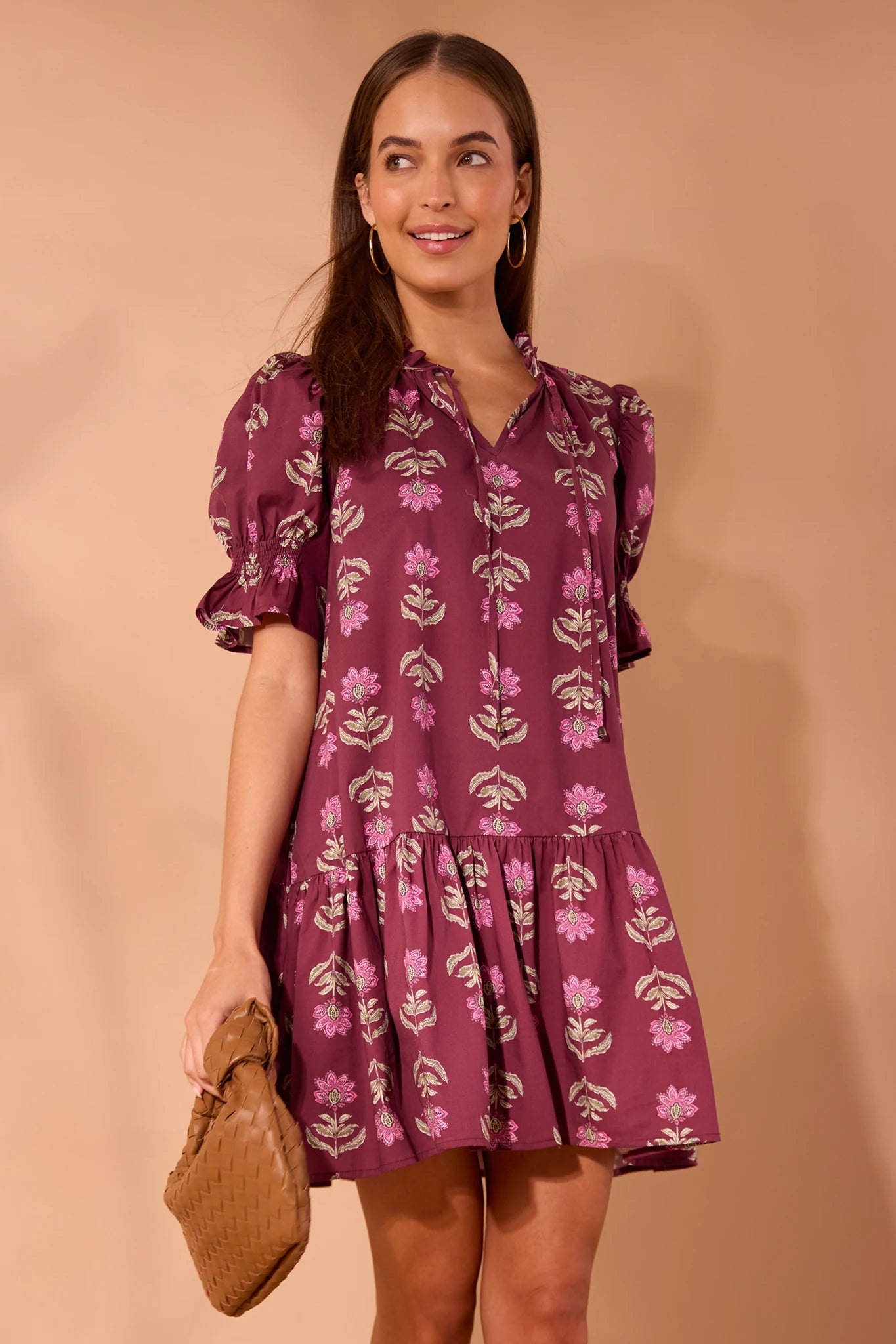 Ariel Dress- Burgundy
