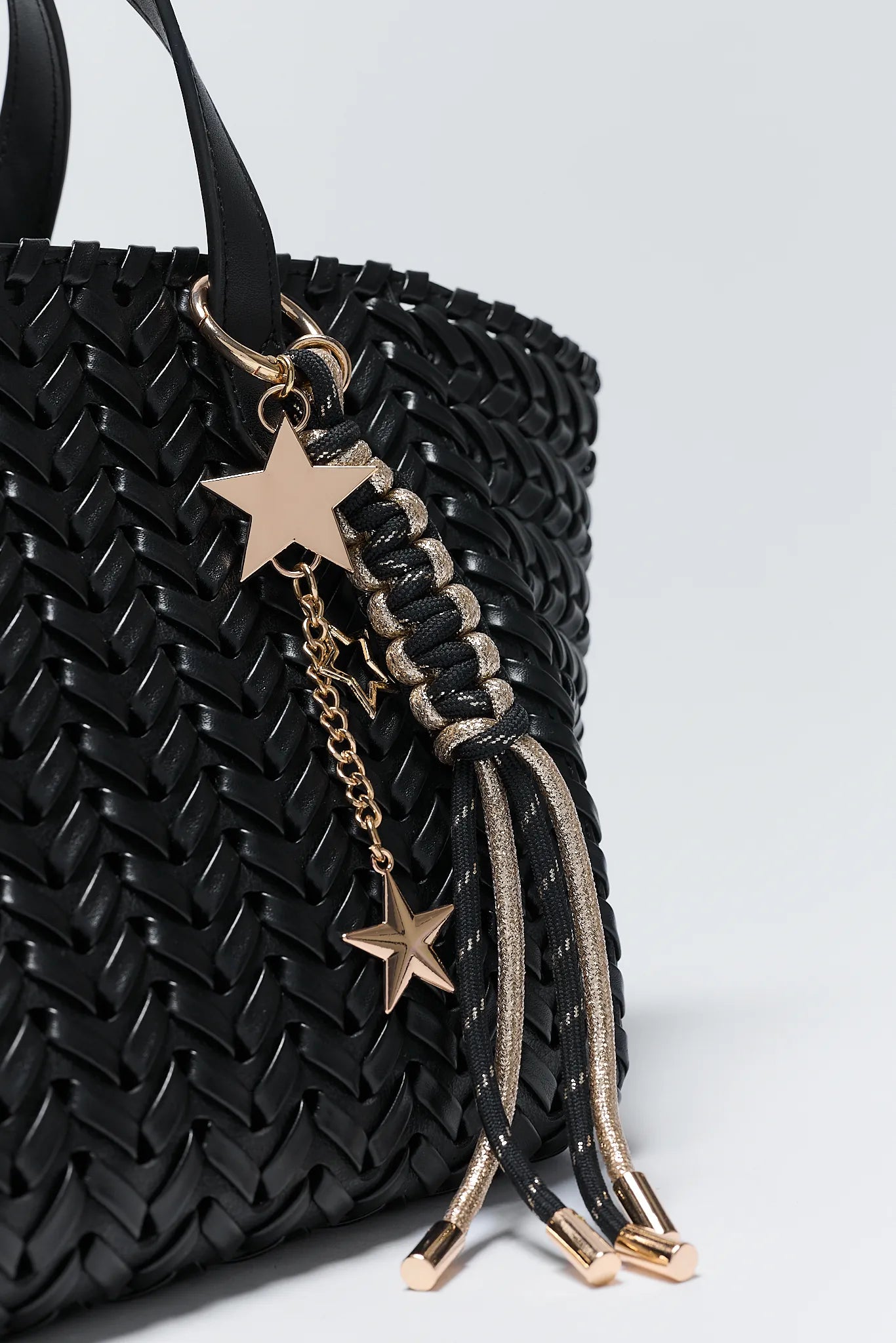 Astrid Black Braided Bag Charm