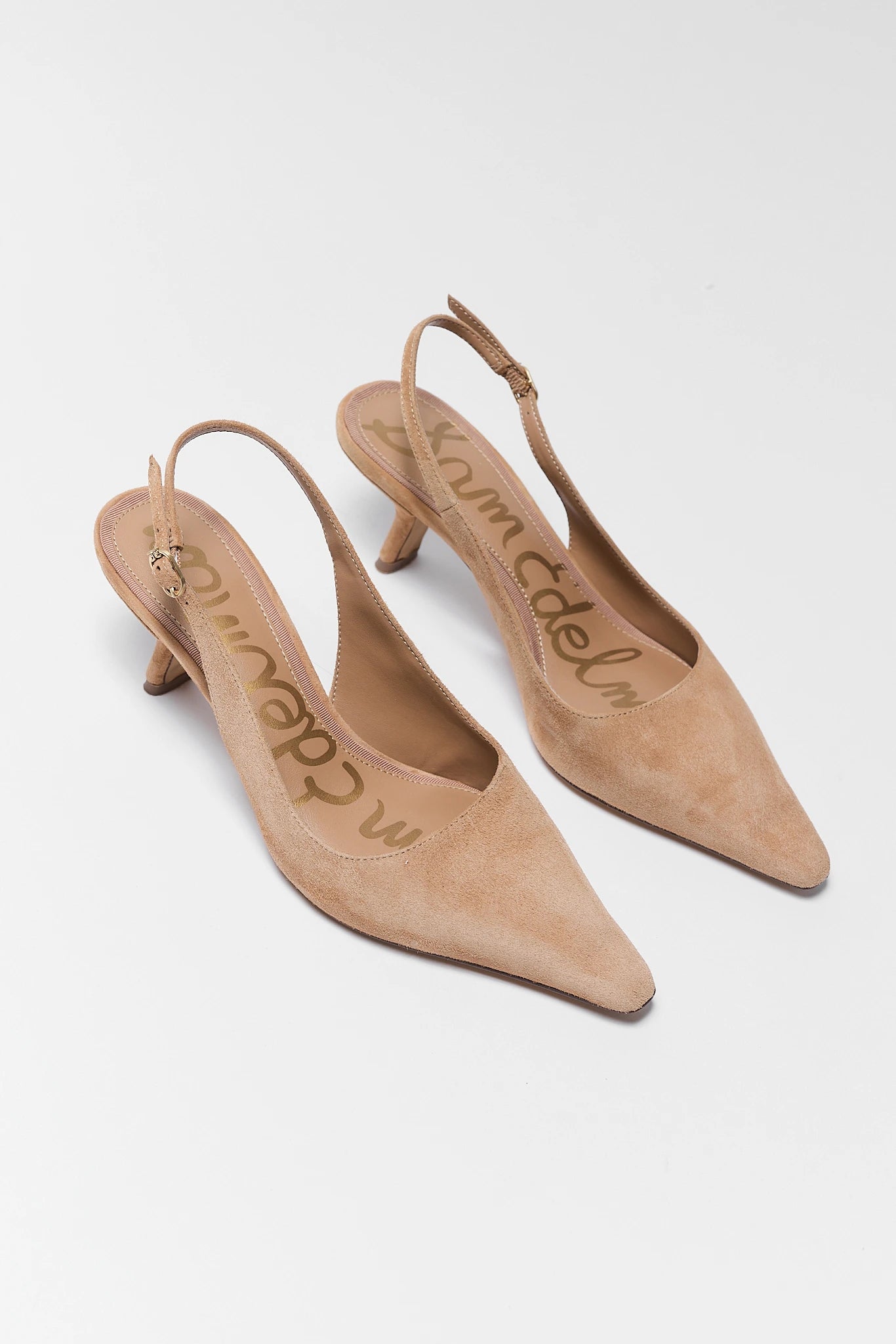 Bianka Tan Suede Slingback Pumps by Sam Edelman