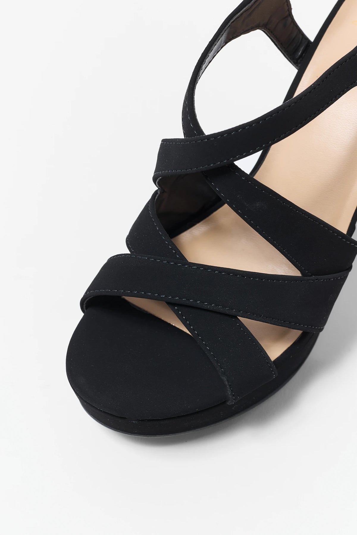 Black Strappy Platform Heels