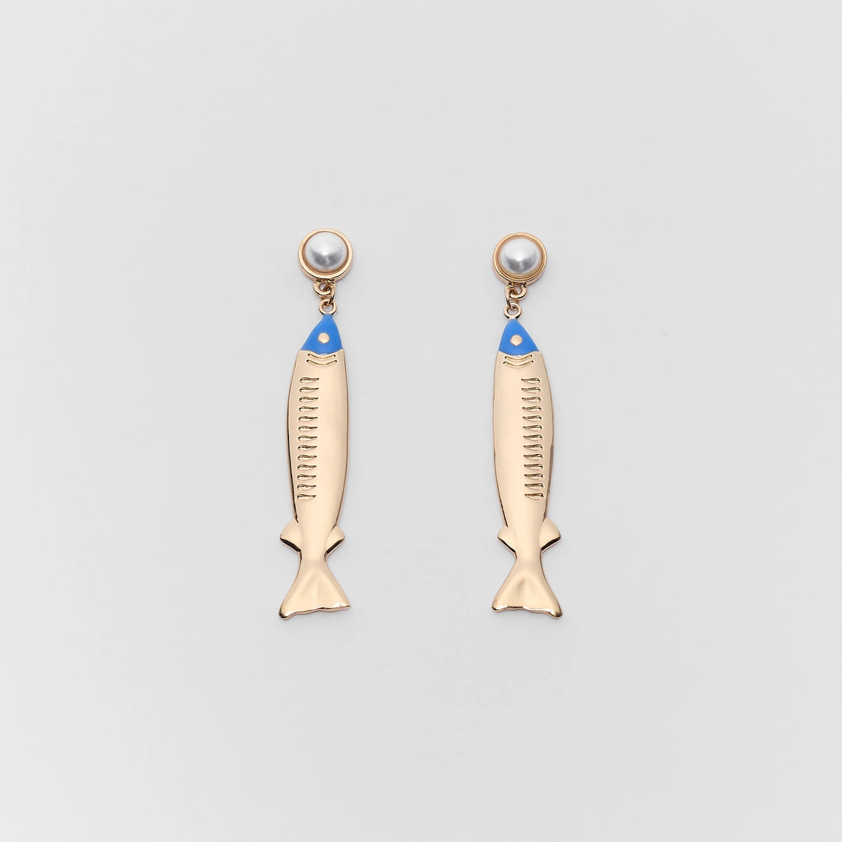 fish lure earrings Blue Fish Drop Earrings | Women's Clothing