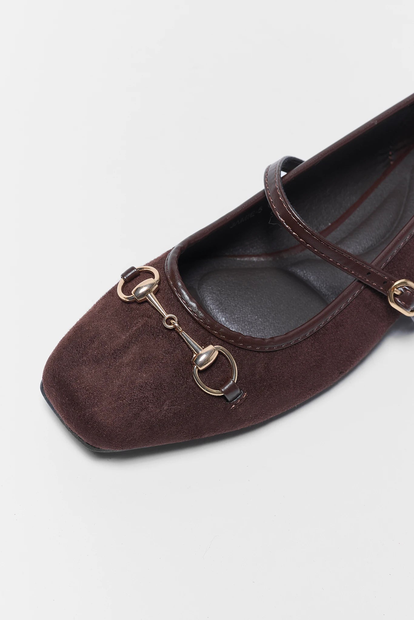 Brown Horsebit Ballet Flats