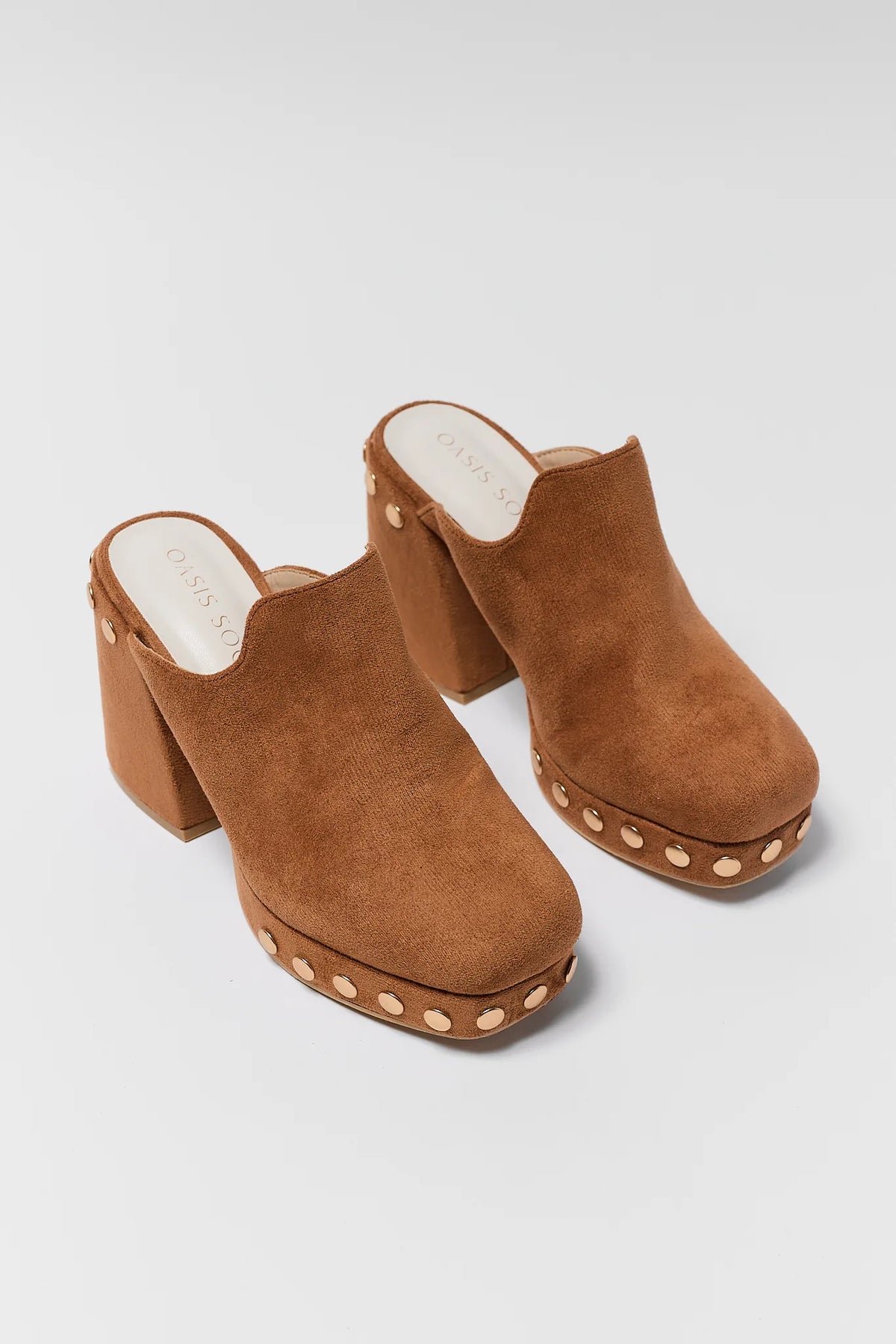 Brown Platform Clog Mule