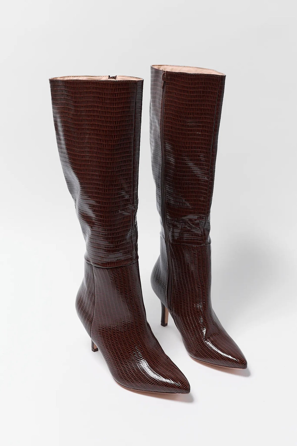 Brown Pointed Toe Boot