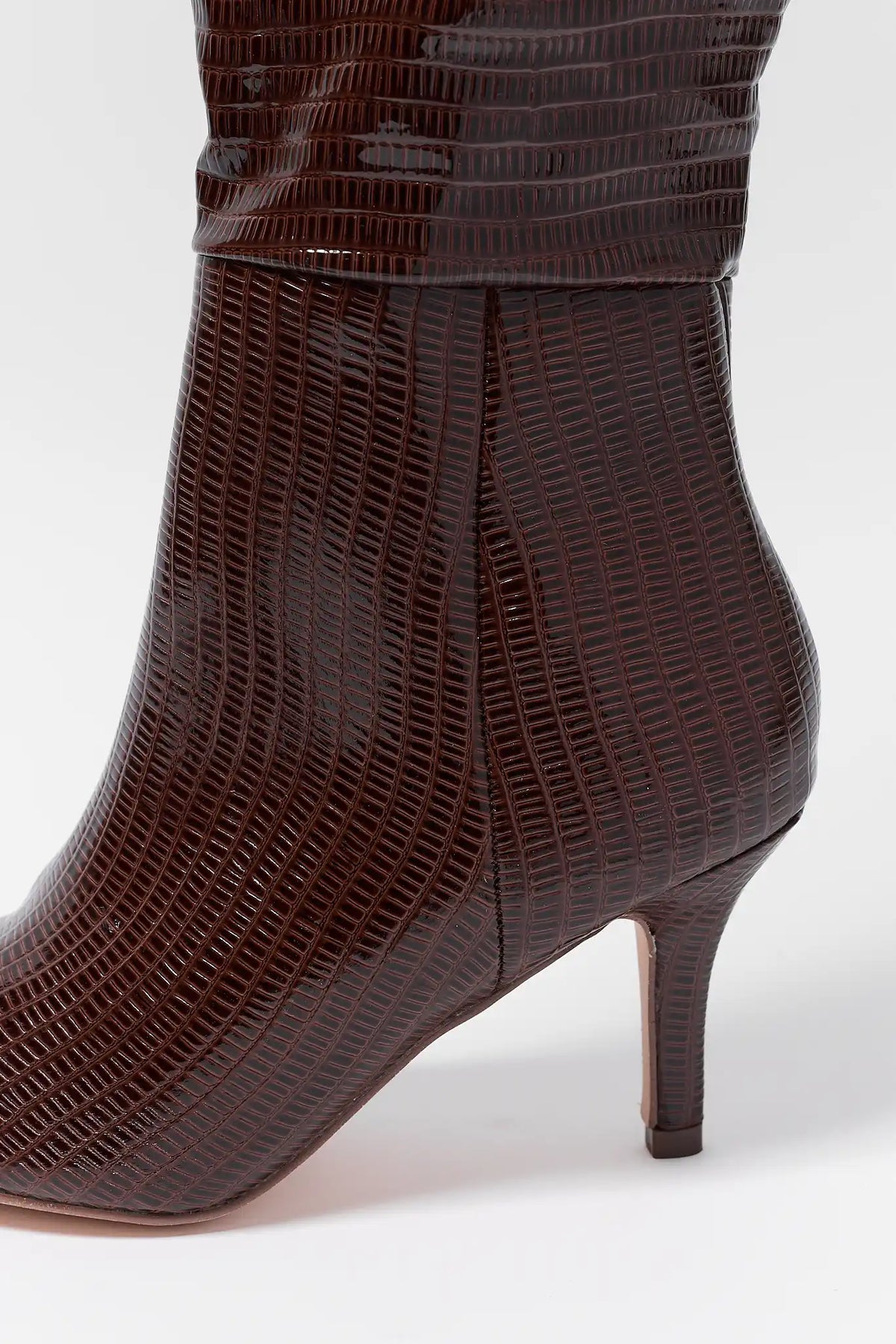 Brown Pointed Toe Boot