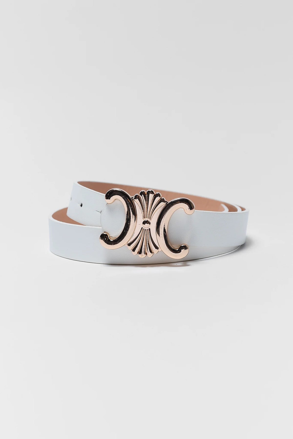 7813 Glam Fashion Female Vintage Pop Patterned Belt Portrait White Framed Vienna Waist Belt – Sarah Flint main image 3