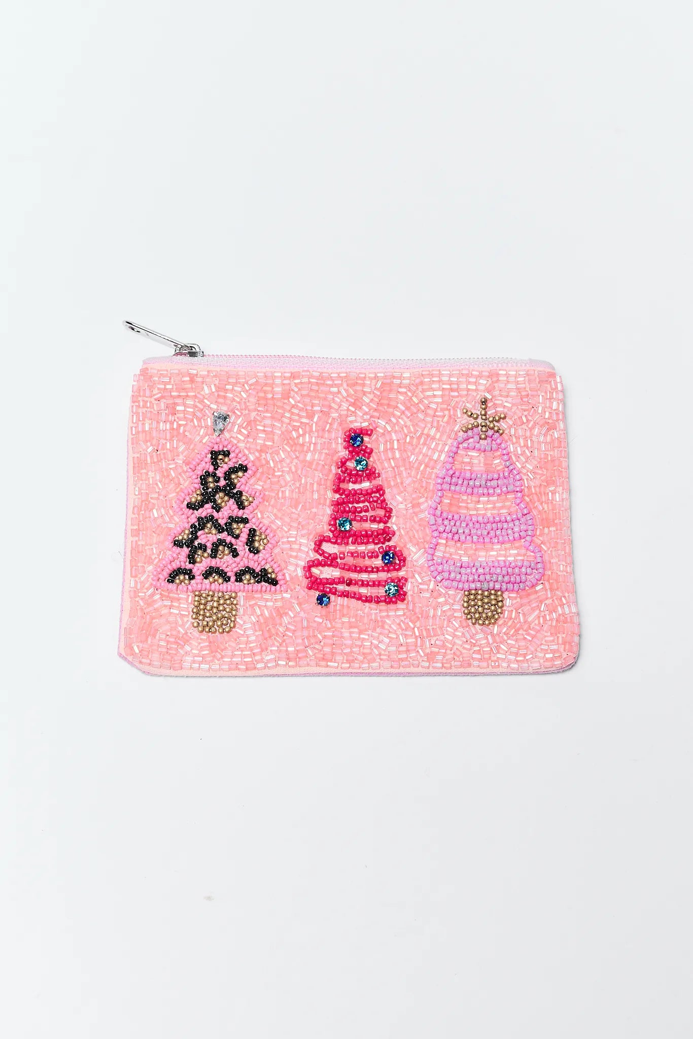Christmas Tree Beaded Bag