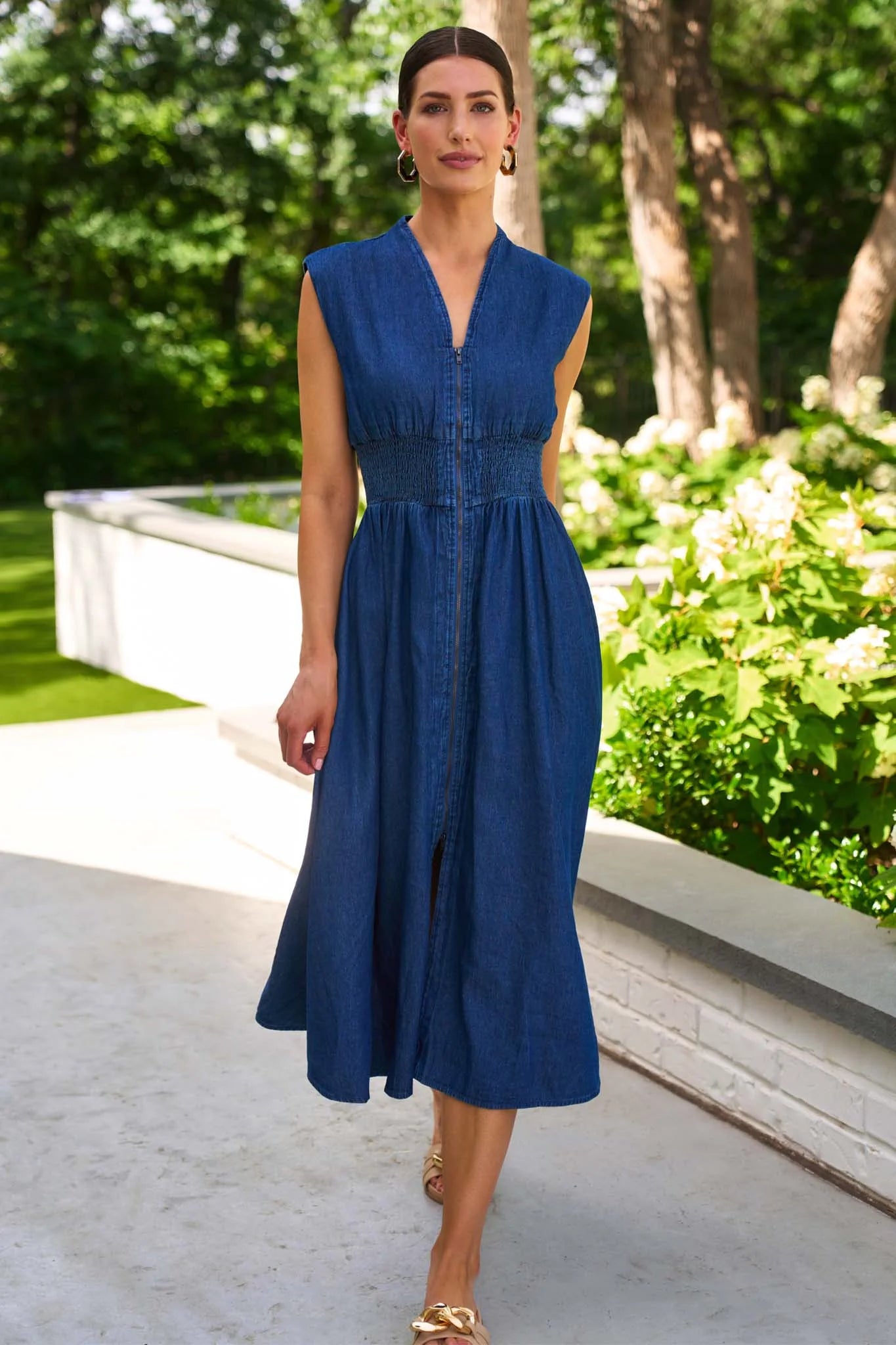 Collins Dress- Denim