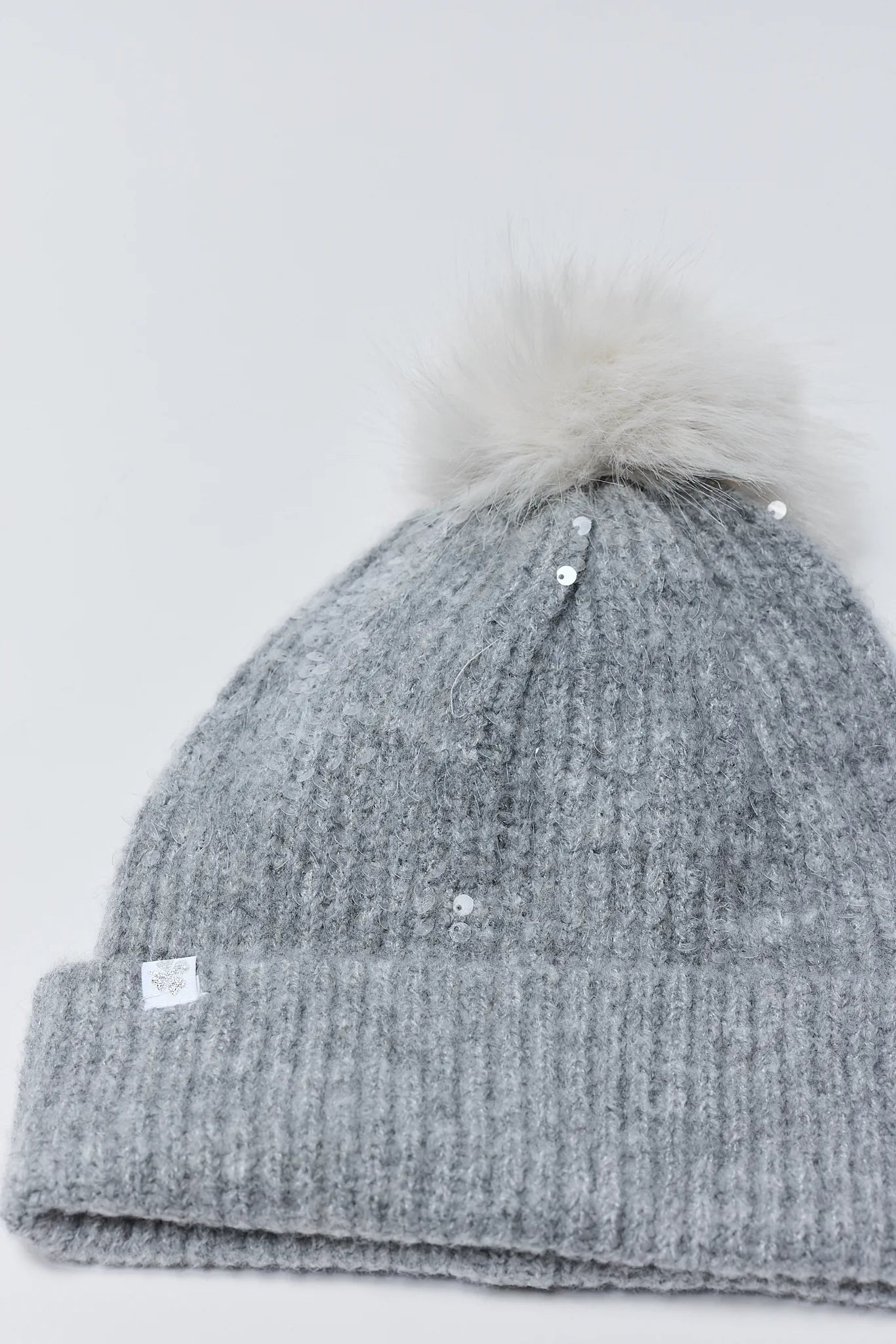 Darla Gray Sequin Beanie