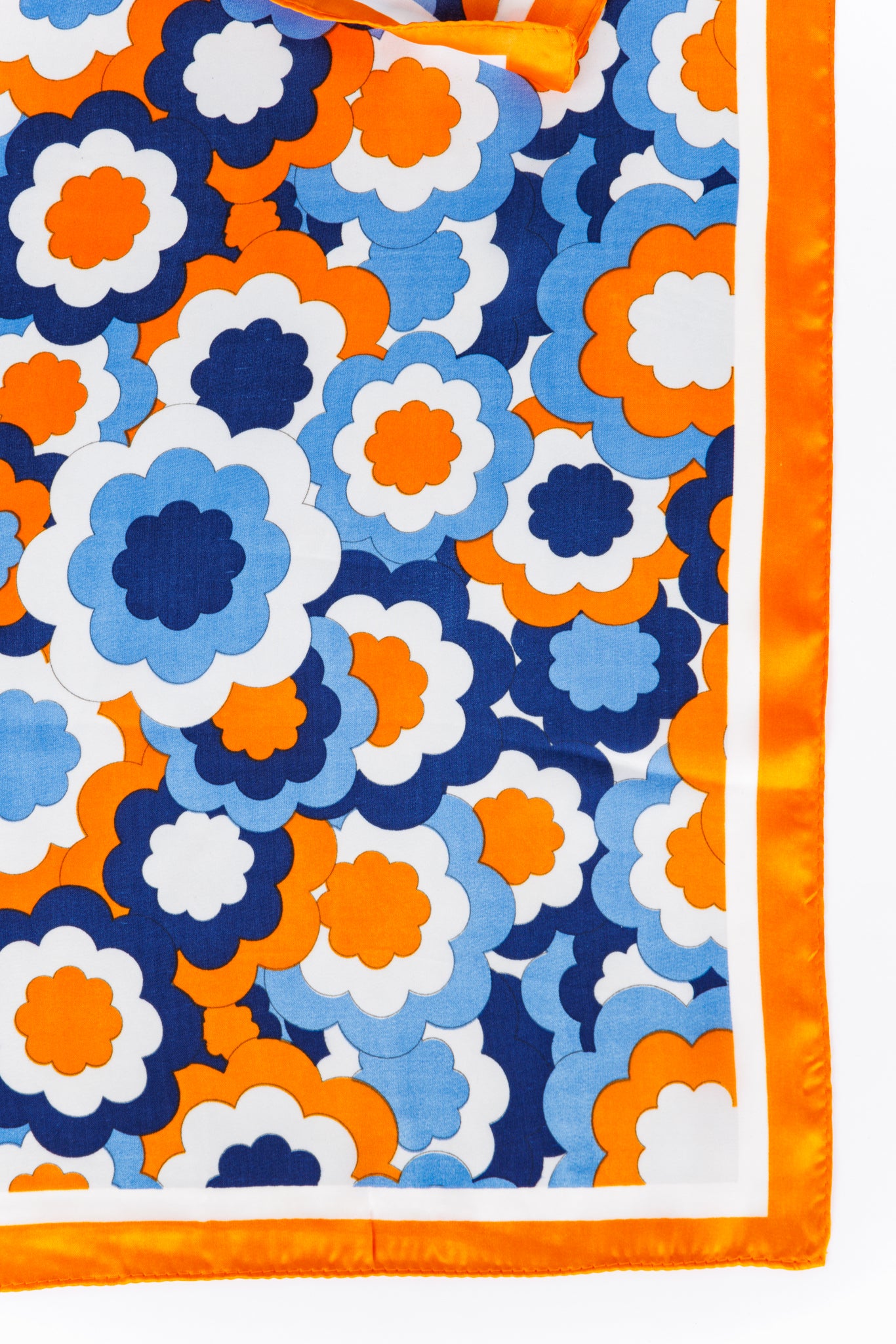 Sadie Scarf- Orange/Blue