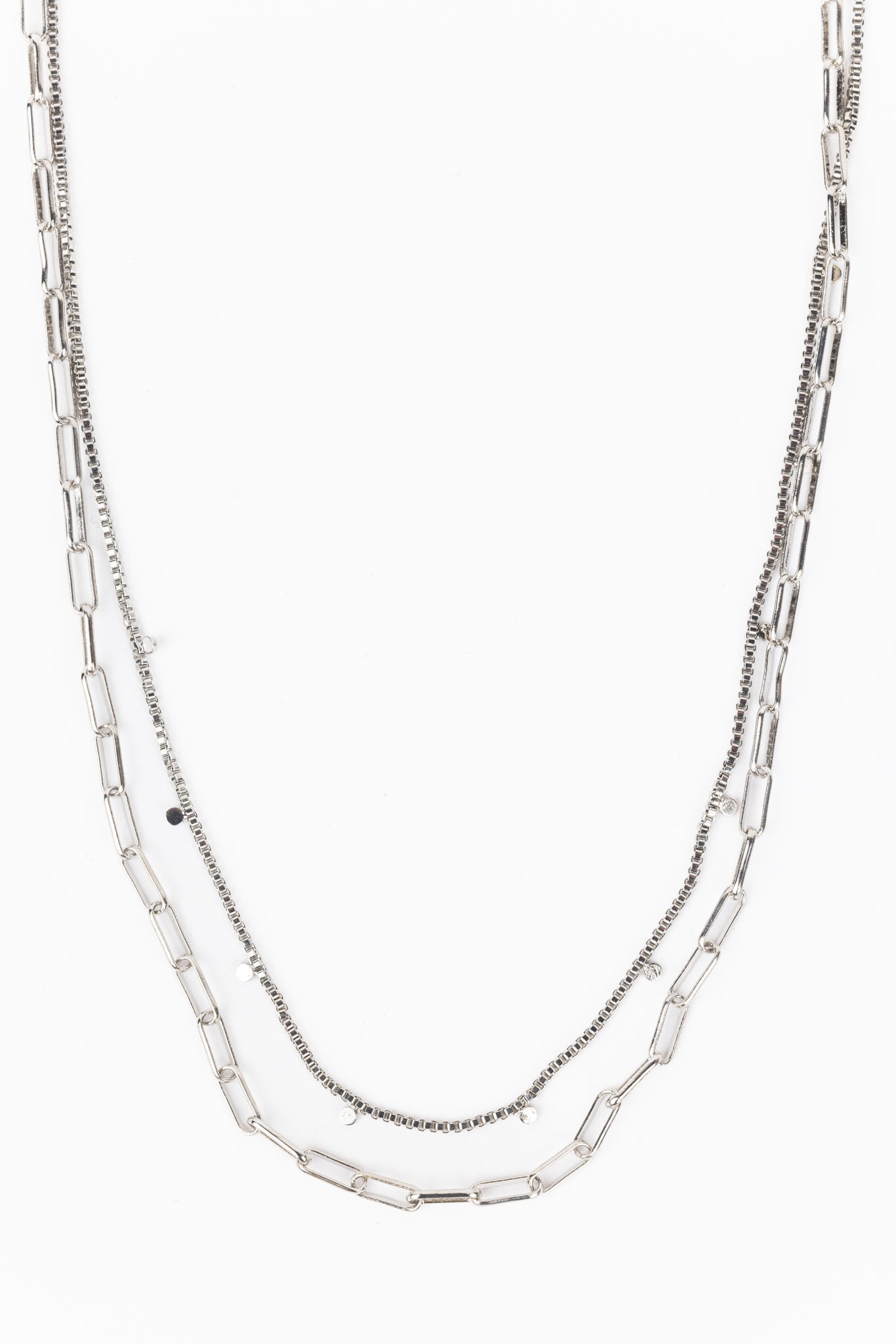 Margaret Necklace Set- Silver