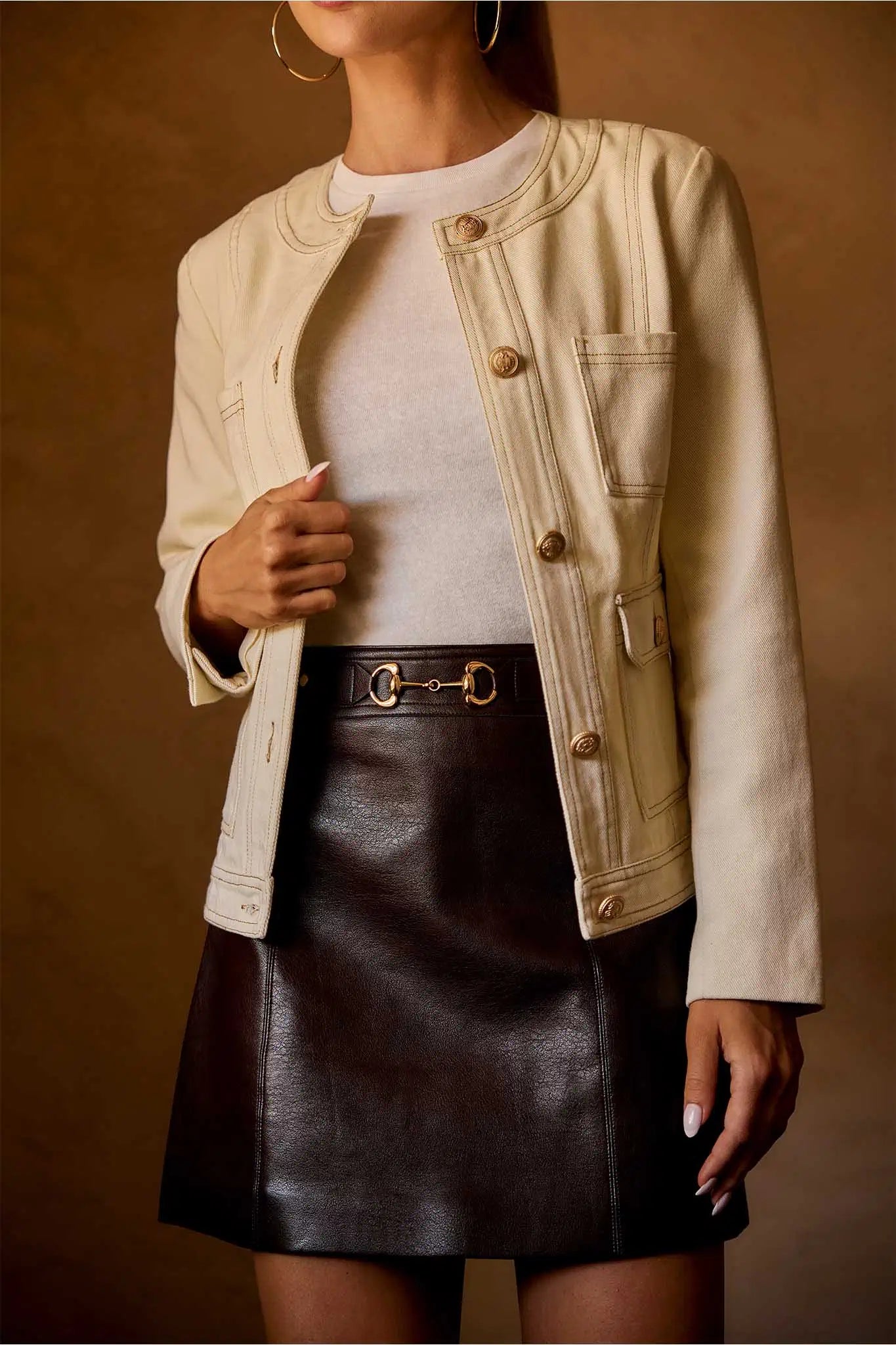 Rhodes Jacket- Ivory