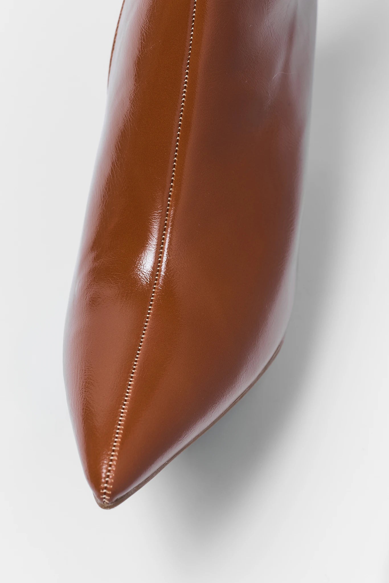 Faux Leather Pointed Toe Ankle Boots
